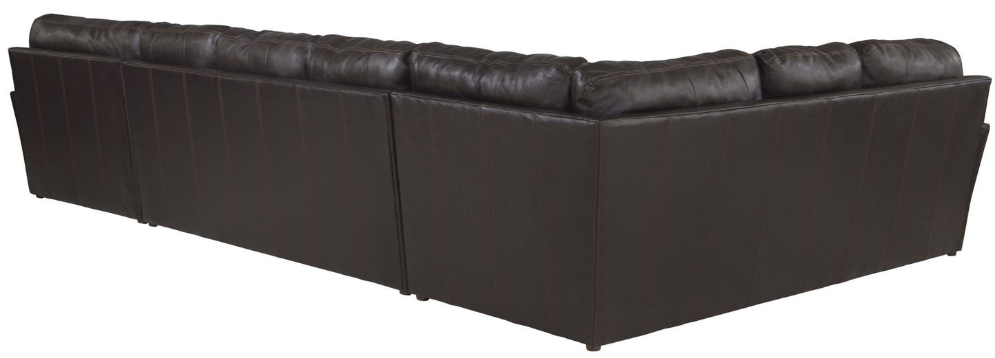Denali - Italian Leather Match Sectional - Hornell Furniture Outlet