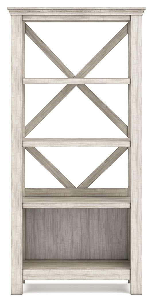Carynhurst - Whitewash - Large Bookcase - Hornell Furniture Outlet