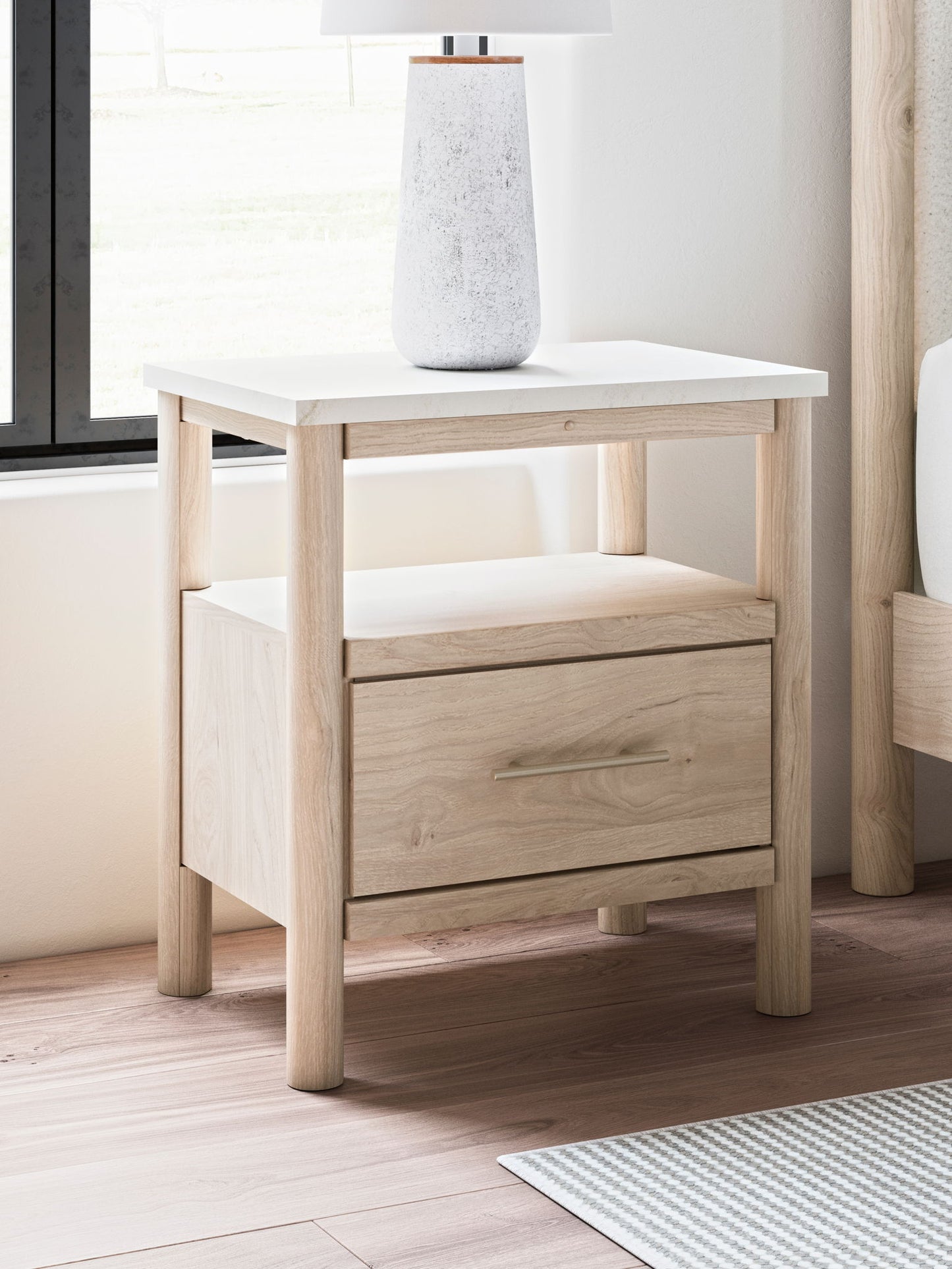 Cadmori - One Drawer Night Stand - Hornell Furniture Outlet