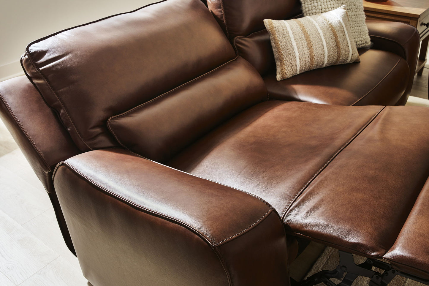 DeepWakes - 2 Seat Power Reclining Sofa With Adjustable Headrest - Hornell Furniture Outlet