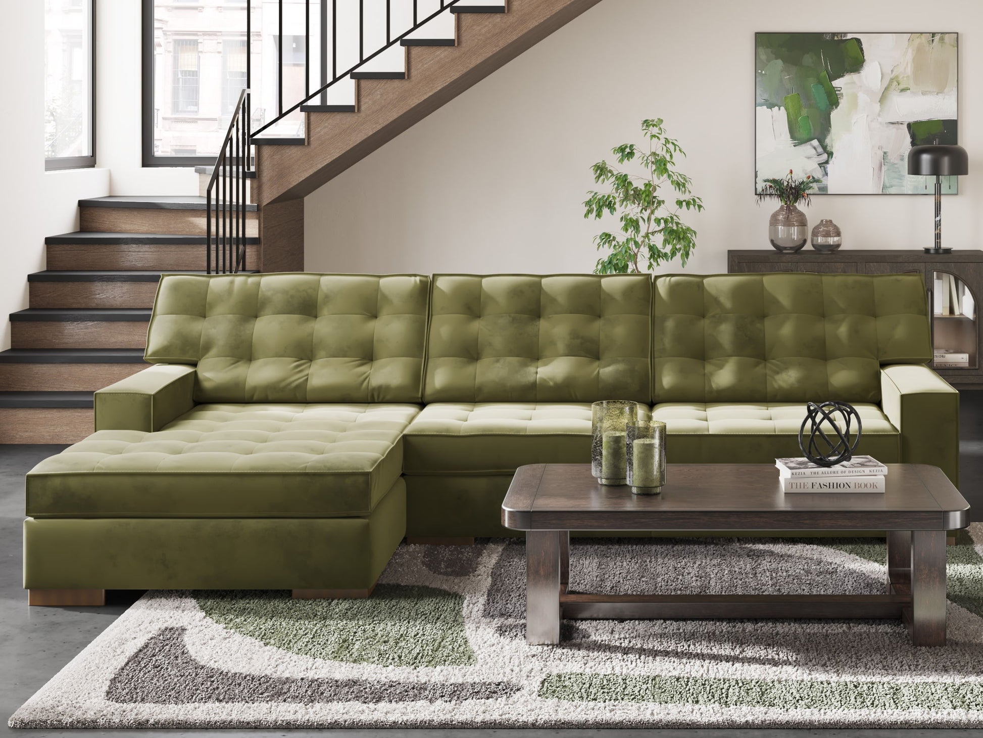 Caspian - Town - Sectional - Hornell Furniture Outlet