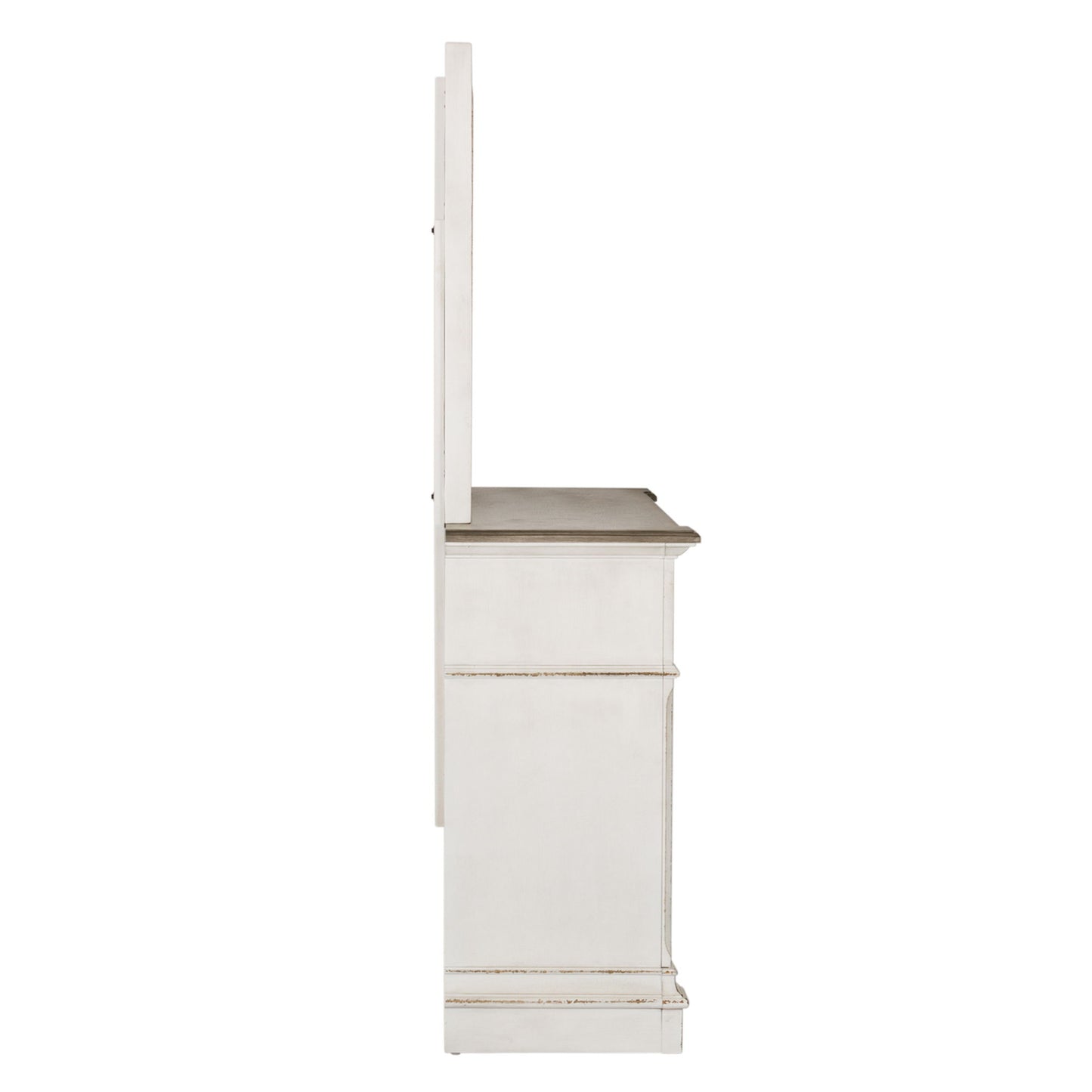 Abbey Park - Dresser & Mirror - White - Hornell Furniture Outlet