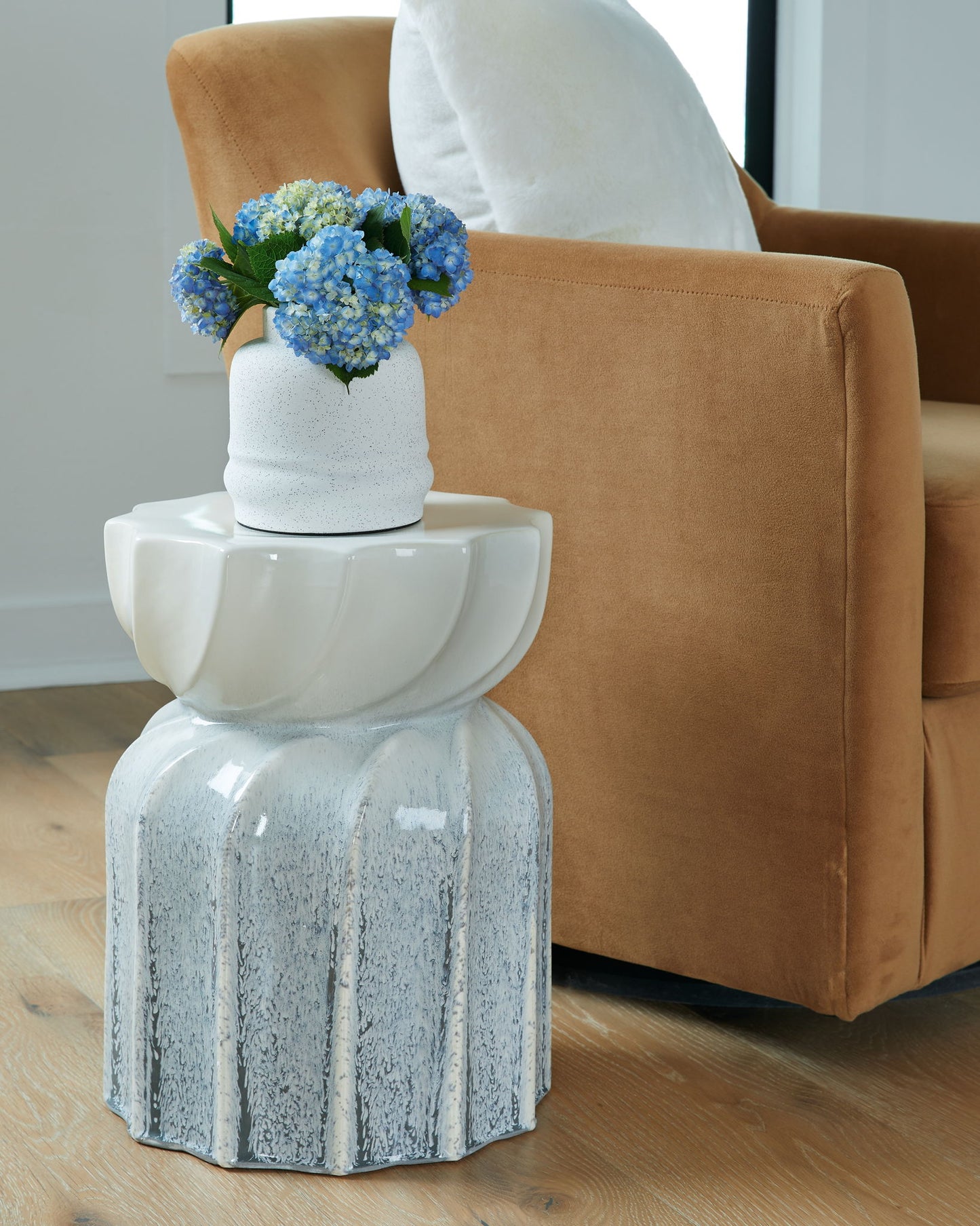 Michamere - Gray / Taupe - Stool - Hornell Furniture Outlet