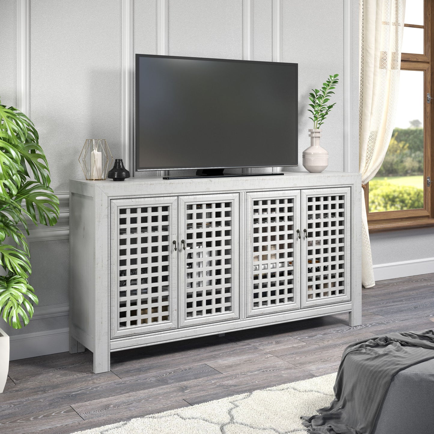 Rio - 4 Door Accent Cabinet - Hornell Furniture Outlet