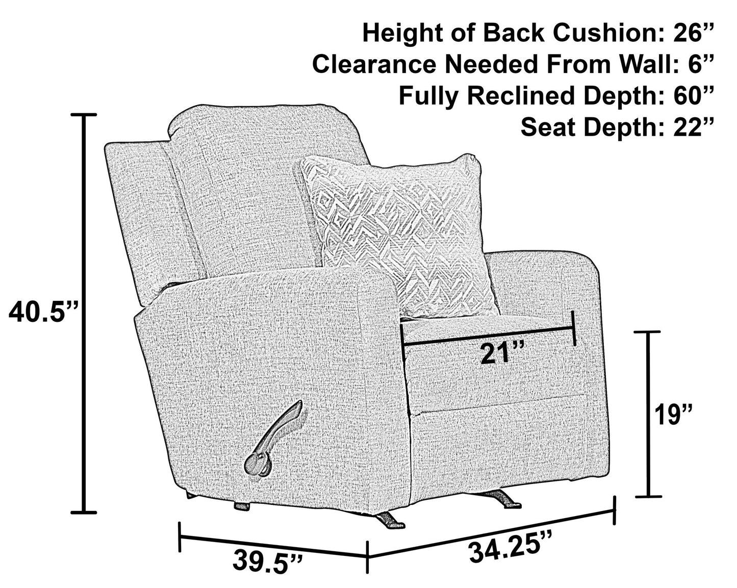 Calvin - Rocker Recliner - Hornell Furniture Outlet