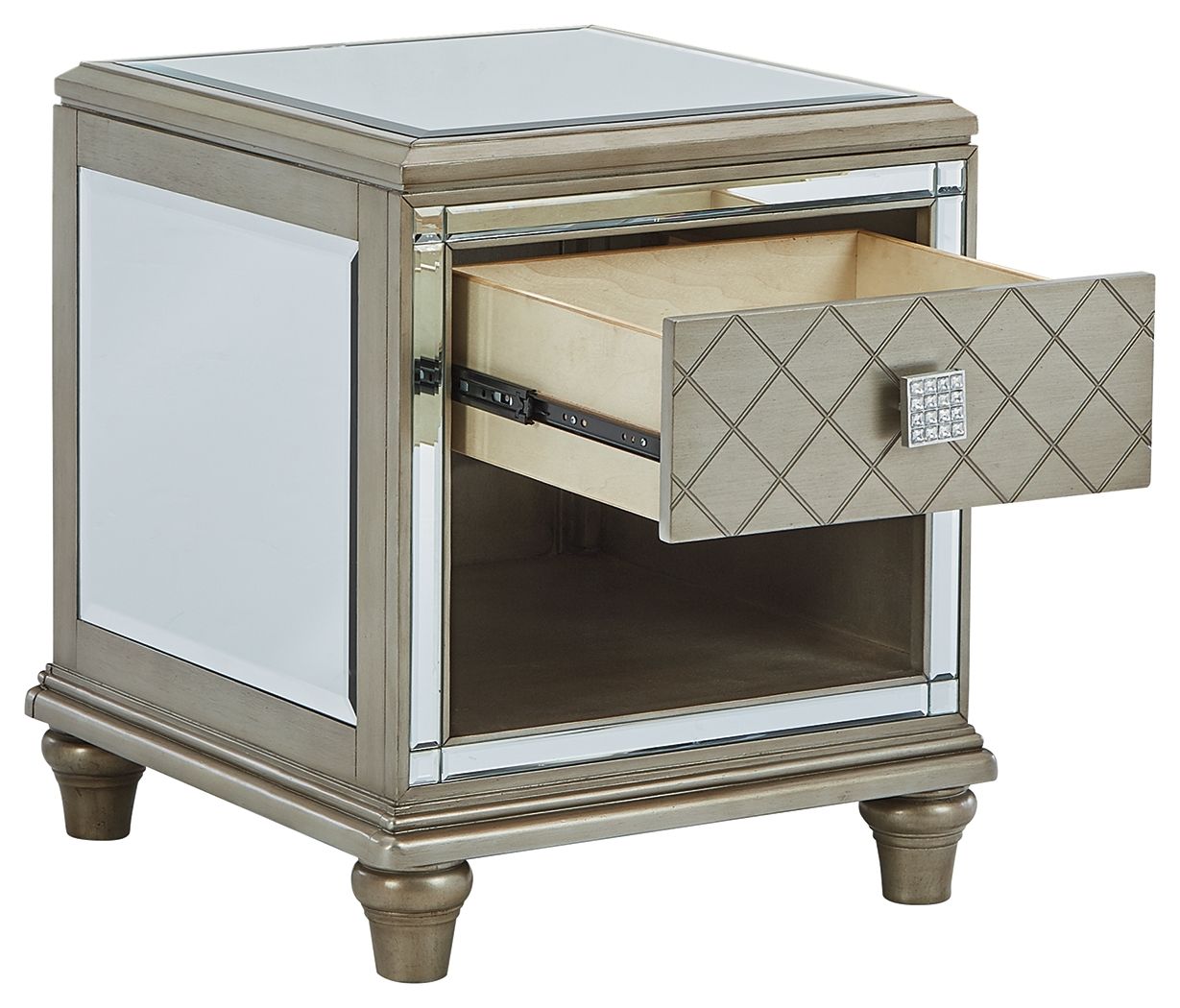 Chevanna - Platinum - Rectangular End Table - Hornell Furniture Outlet