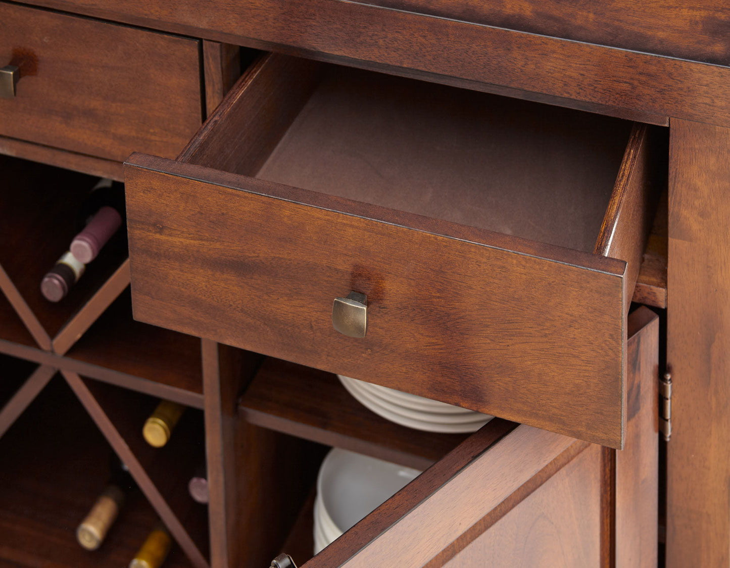 Zappa - Server - Brown - Hornell Furniture Outlet