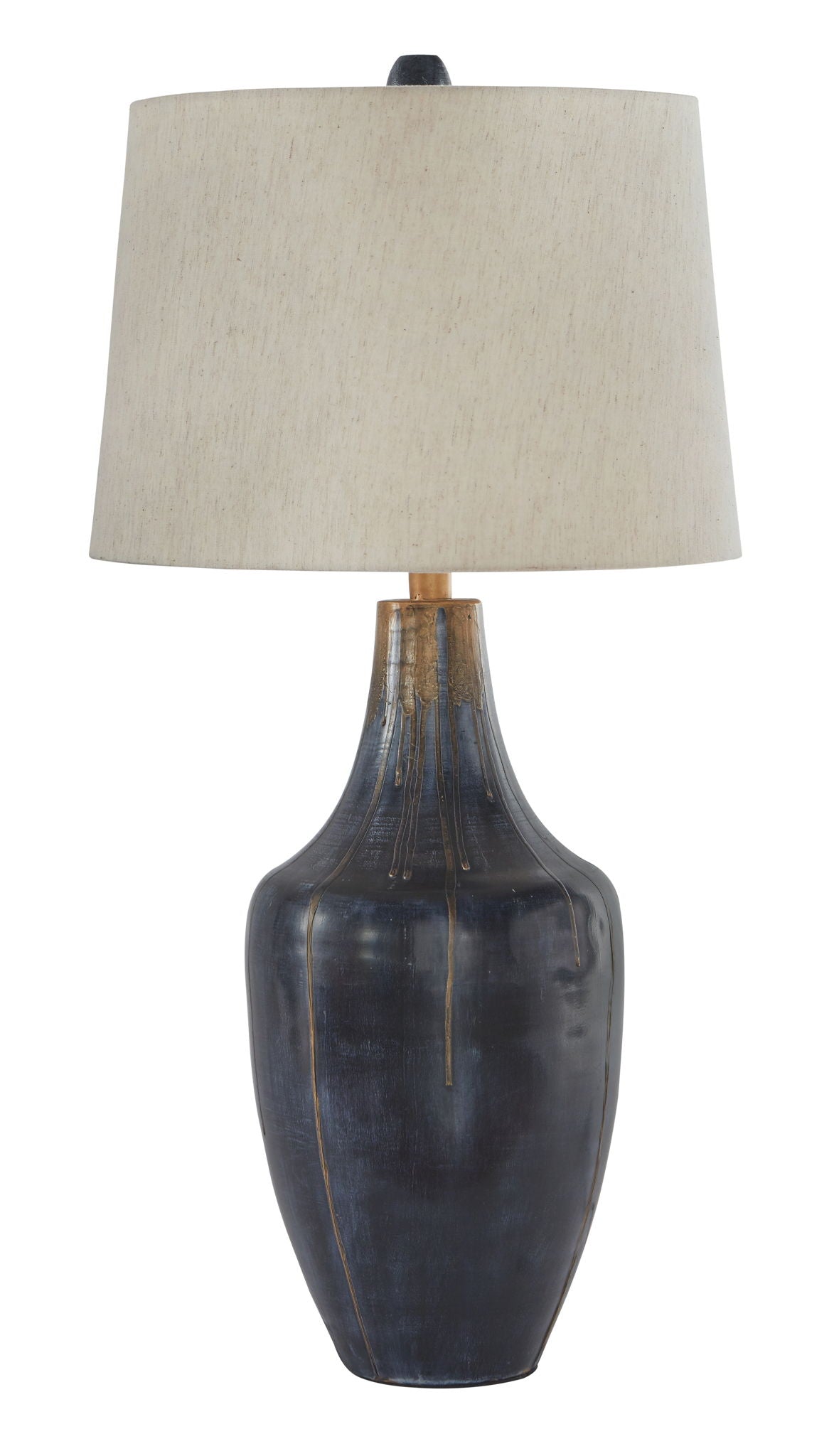 Evania - Indigo - Metal Table Lamp - Hornell Furniture Outlet