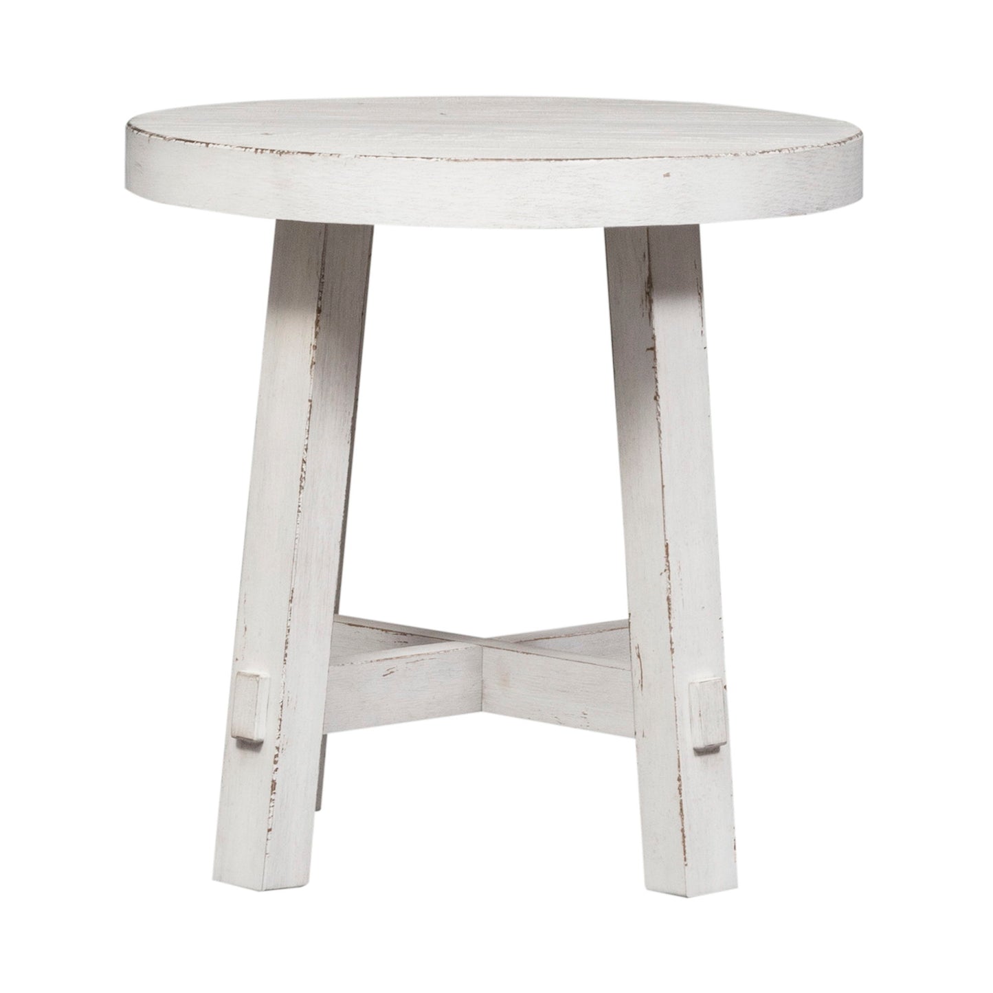 Modern Farmhouse - Splay Leg Round End Table - Hornell Furniture Outlet