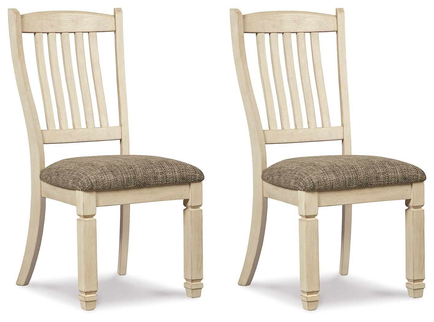 Bolanburg - Brown / Beige - Dining UPH Side Chair (Set of 2) - Rake Back - Hornell Furniture Outlet