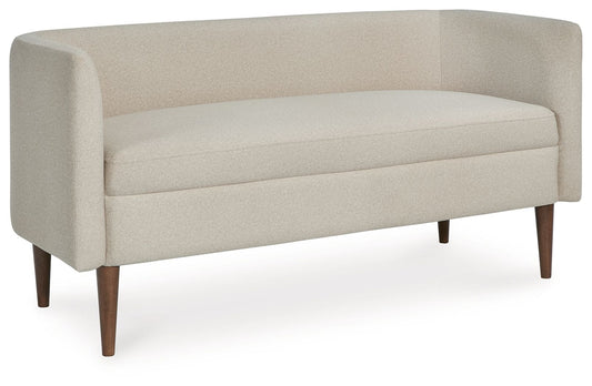 Wainner - Beige - Accent Bench - Hornell Furniture Outlet