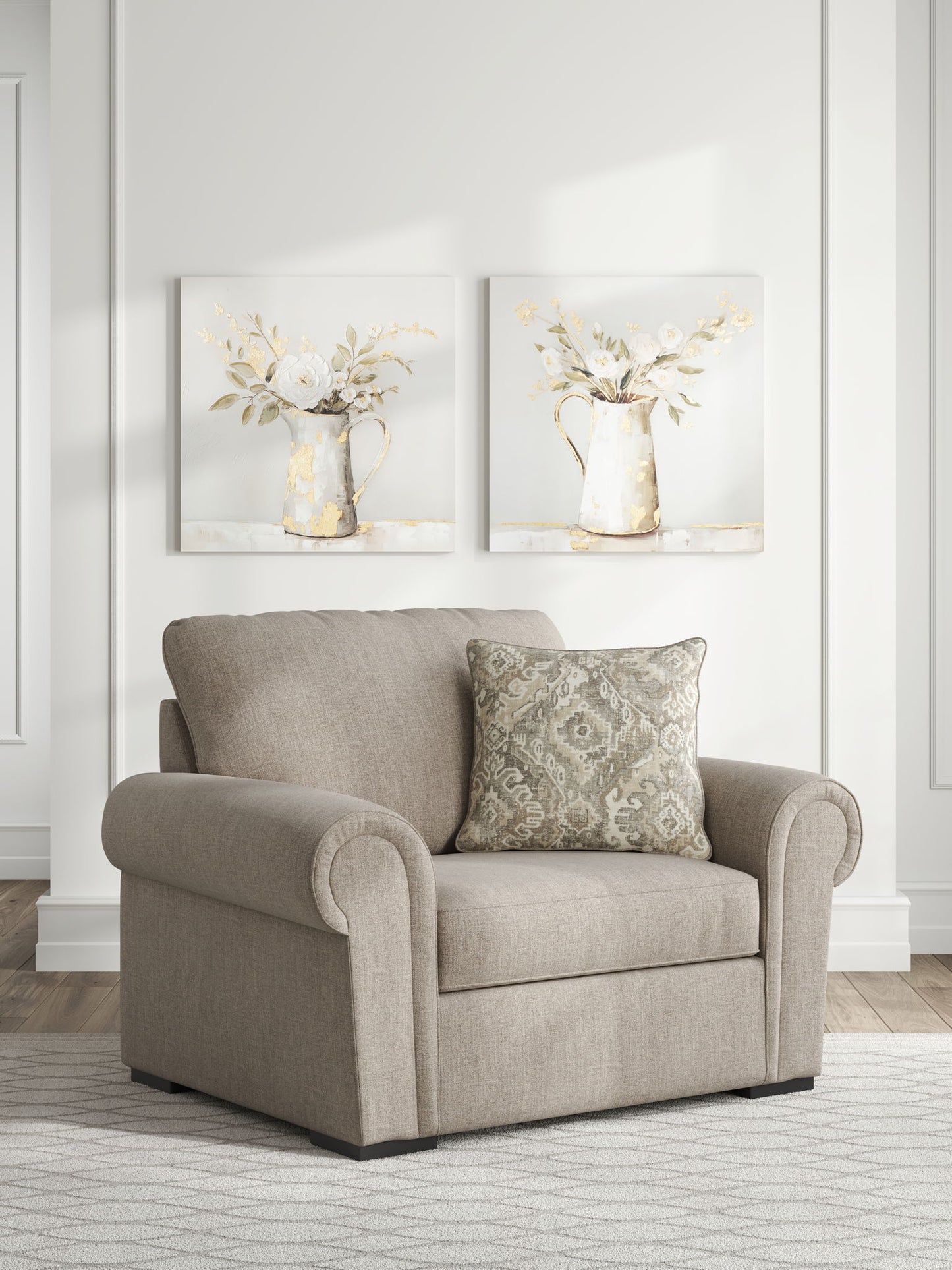 Sararose - Chair and a Half - Heather - Hornell Furniture Outlet