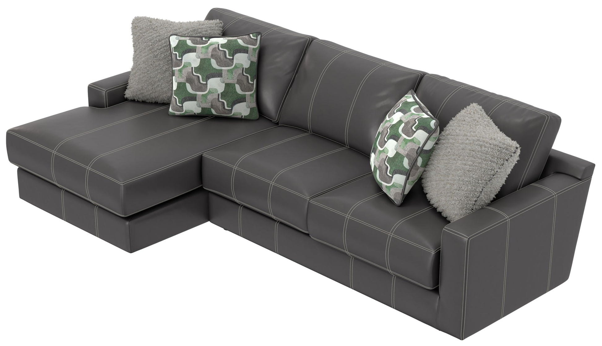 Minori - Italian Leather Sectional - Hornell Furniture Outlet