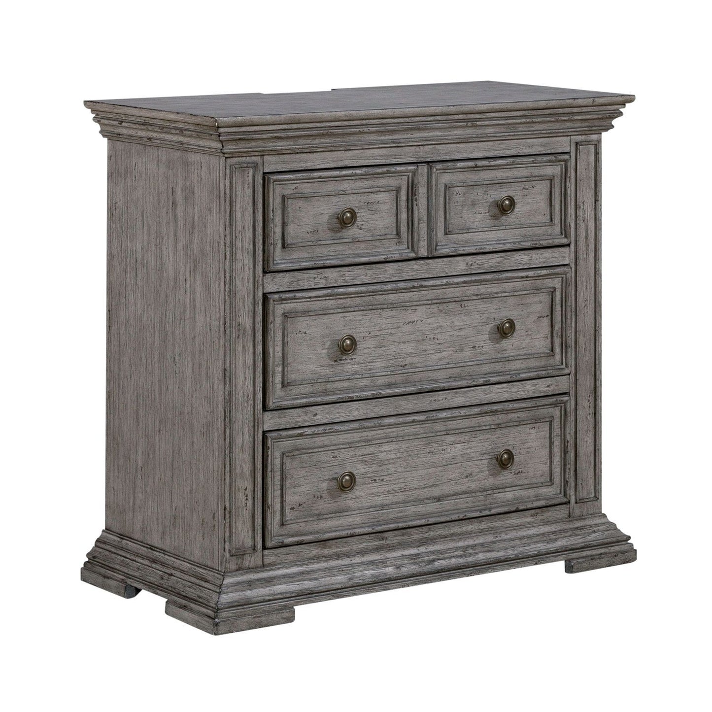 Big Valley - Bedside Chest With Charging Station - Hornell Furniture Outlet