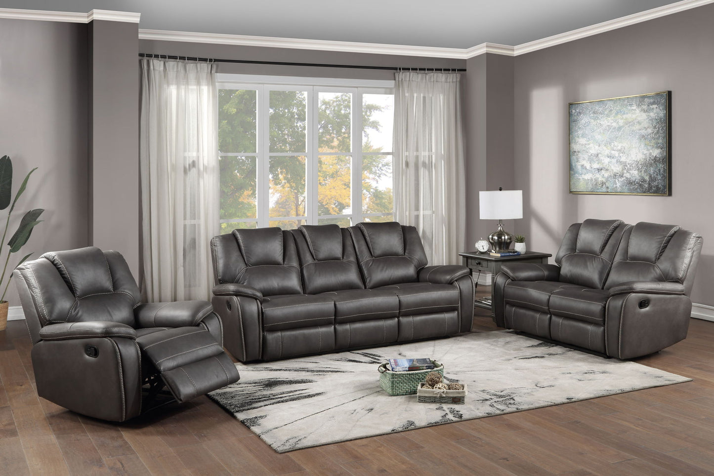 Katrine - Reclining Living Room Set - Hornell Furniture Outlet