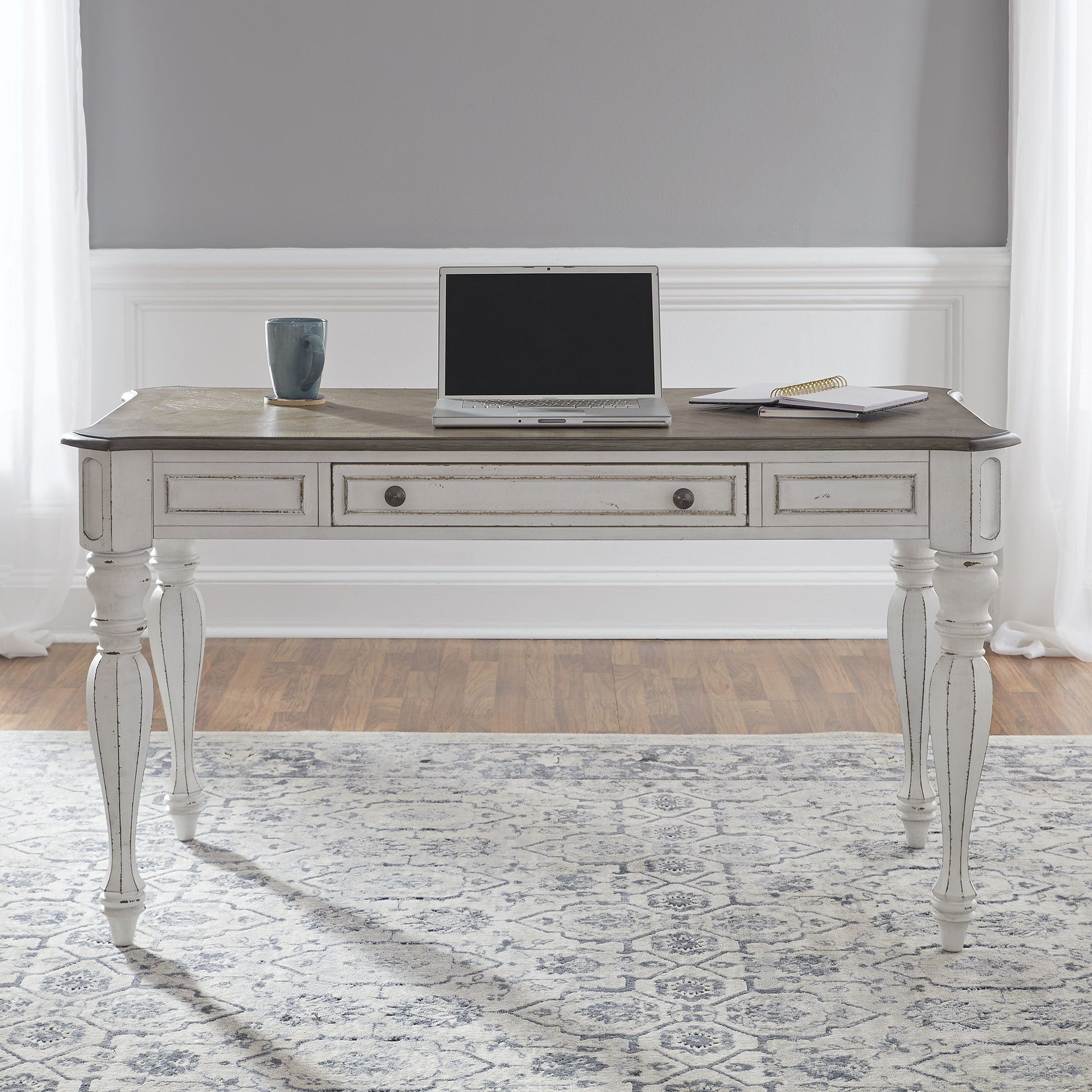 Magnolia Manor - Lift Top Writing Desk - White - Hornell Furniture Outlet