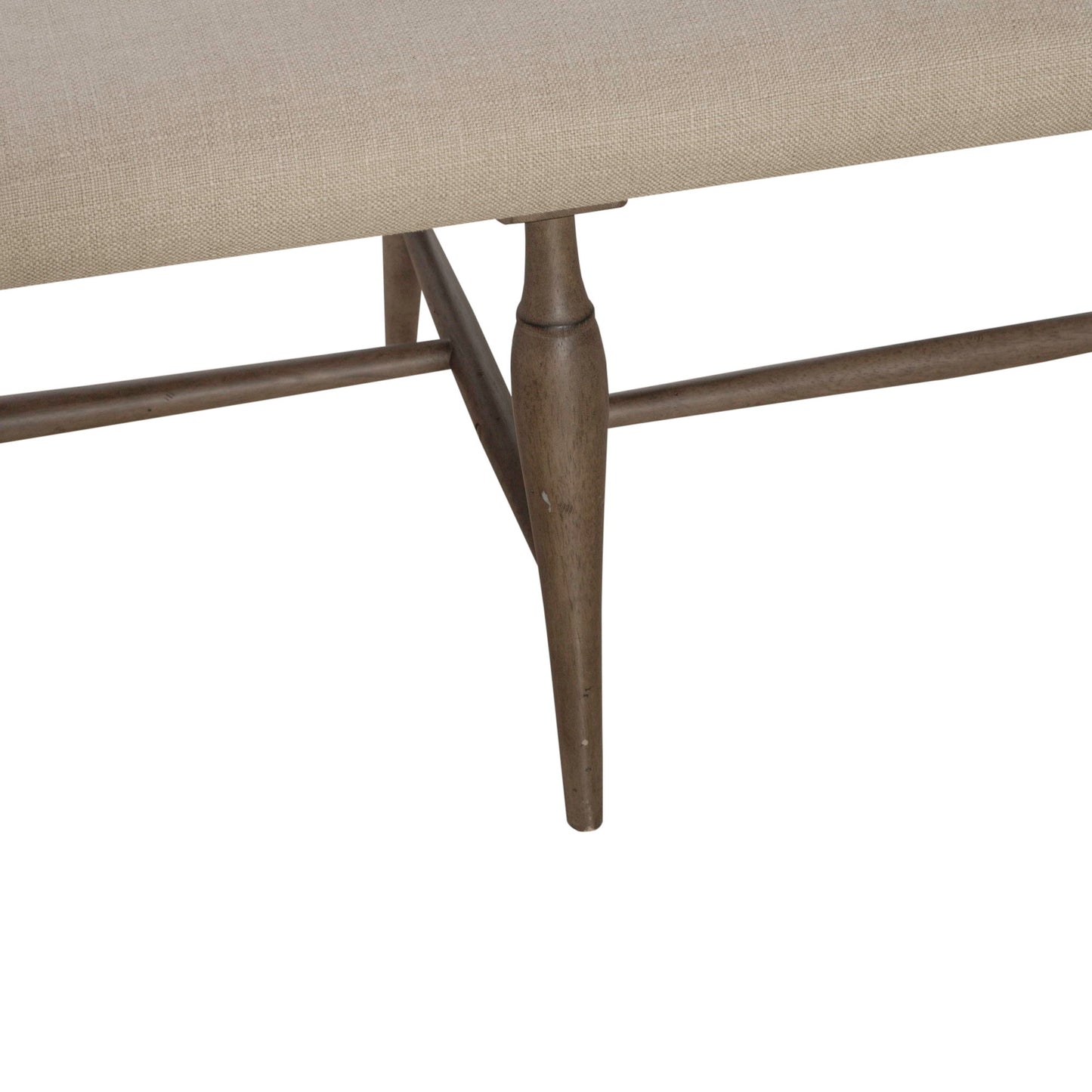 Americana Farmhouse - Upholstered Seat Windsor Bench (RTA) - Light Brown - Hornell Furniture Outlet