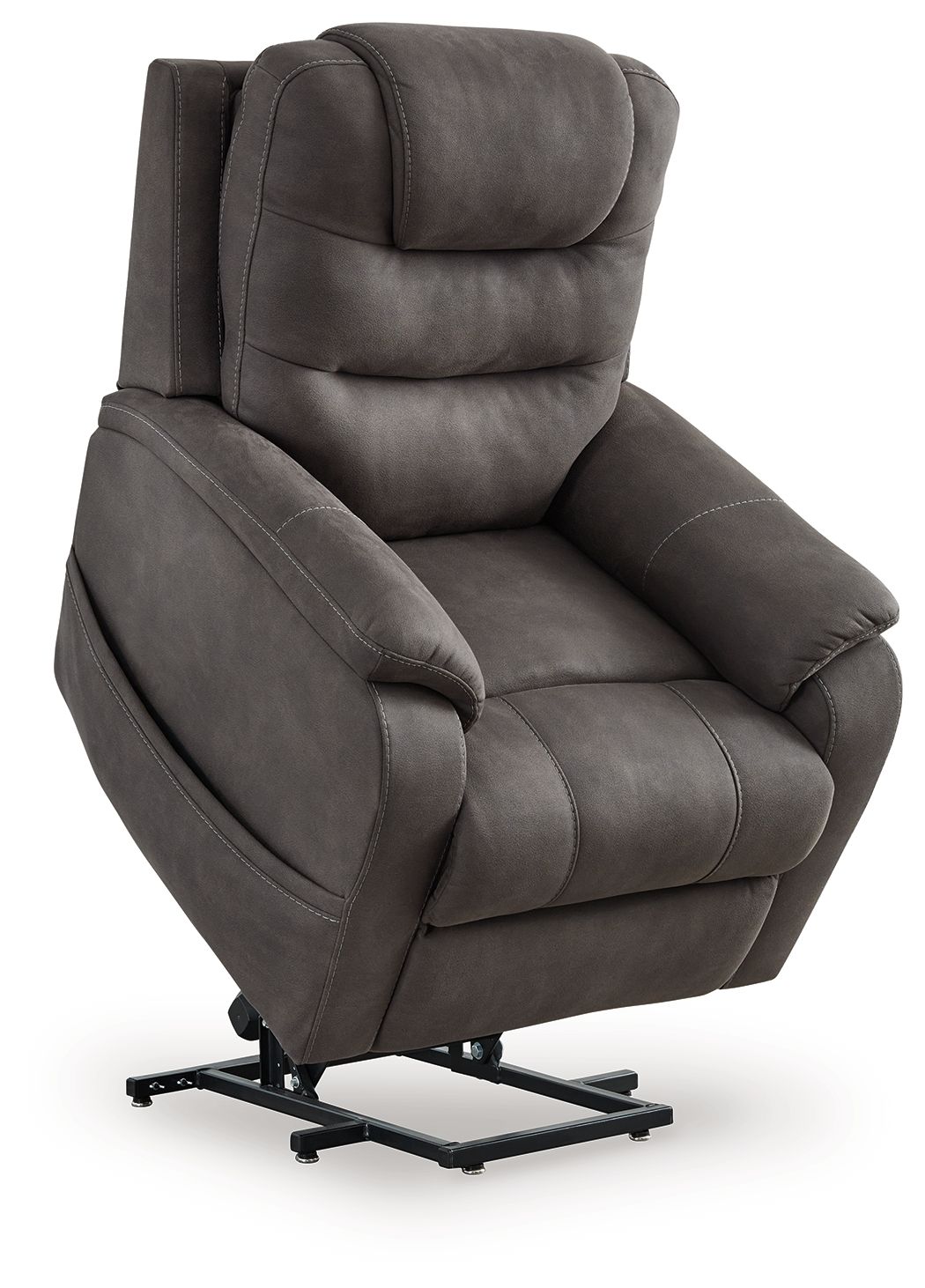 Snowfield - Gunmetal - Power Lift Recliner - Hornell Furniture Outlet