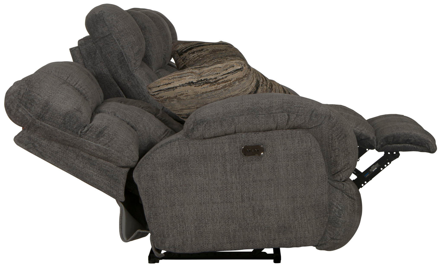 Ashland - Power Lay Flat Reclining Console Loveseat - Hornell Furniture Outlet