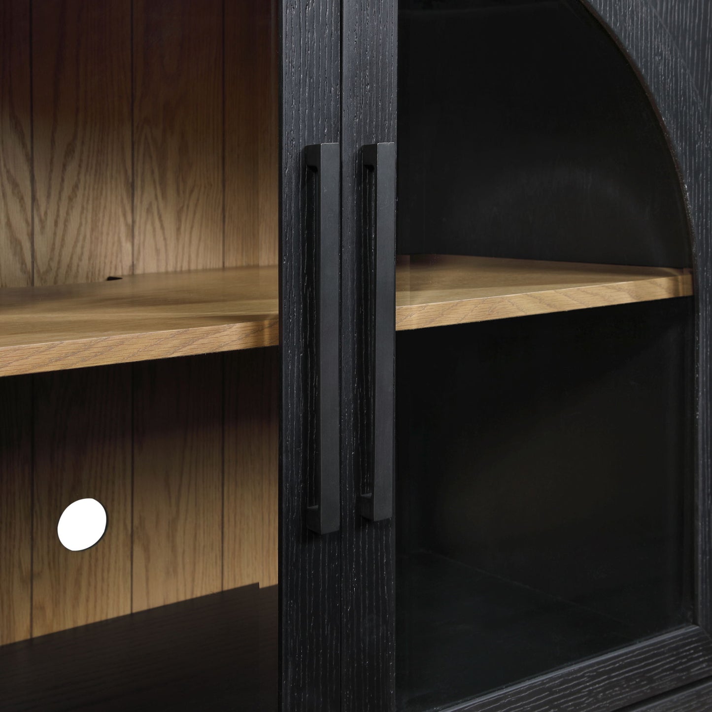 Magnolia - Cathedral Doored Server - Black - Hornell Furniture Outlet