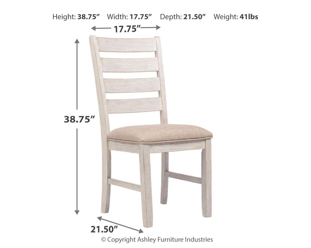 Skempton - White - Dining UPH Side Chair (Set of 2) - Hornell Furniture Outlet