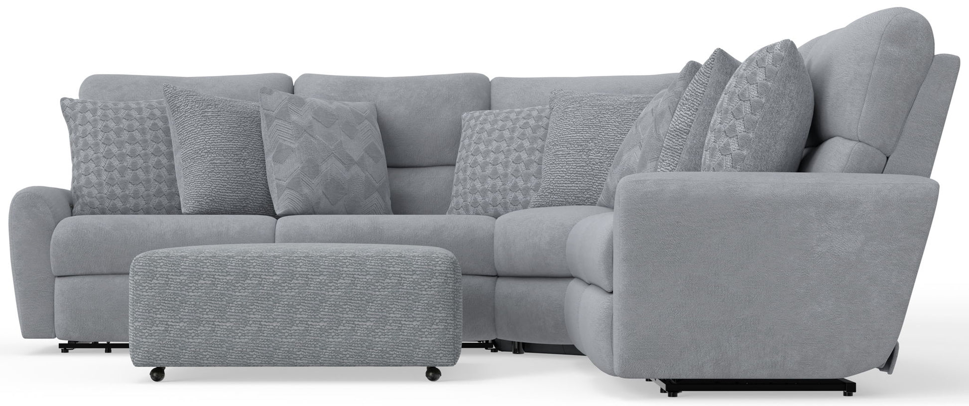Majesty - Deep Seating Power Reclining Sectional - Hornell Furniture Outlet