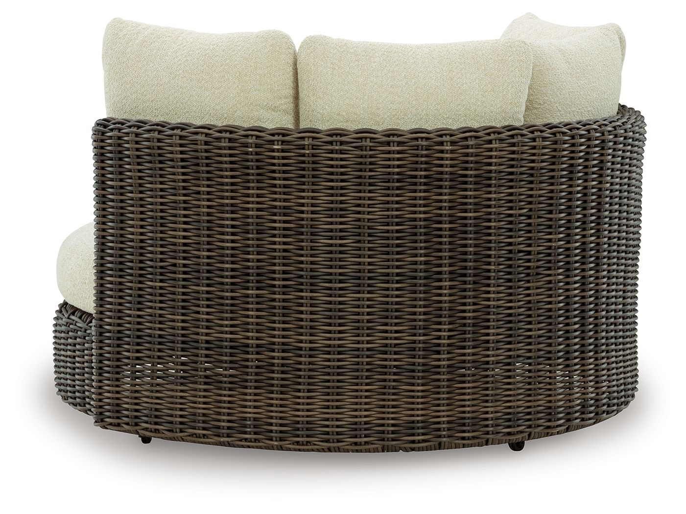 Kimora - Beige / Dark Brown - Swivel Lounge Chair With Cushion - Hornell Furniture Outlet