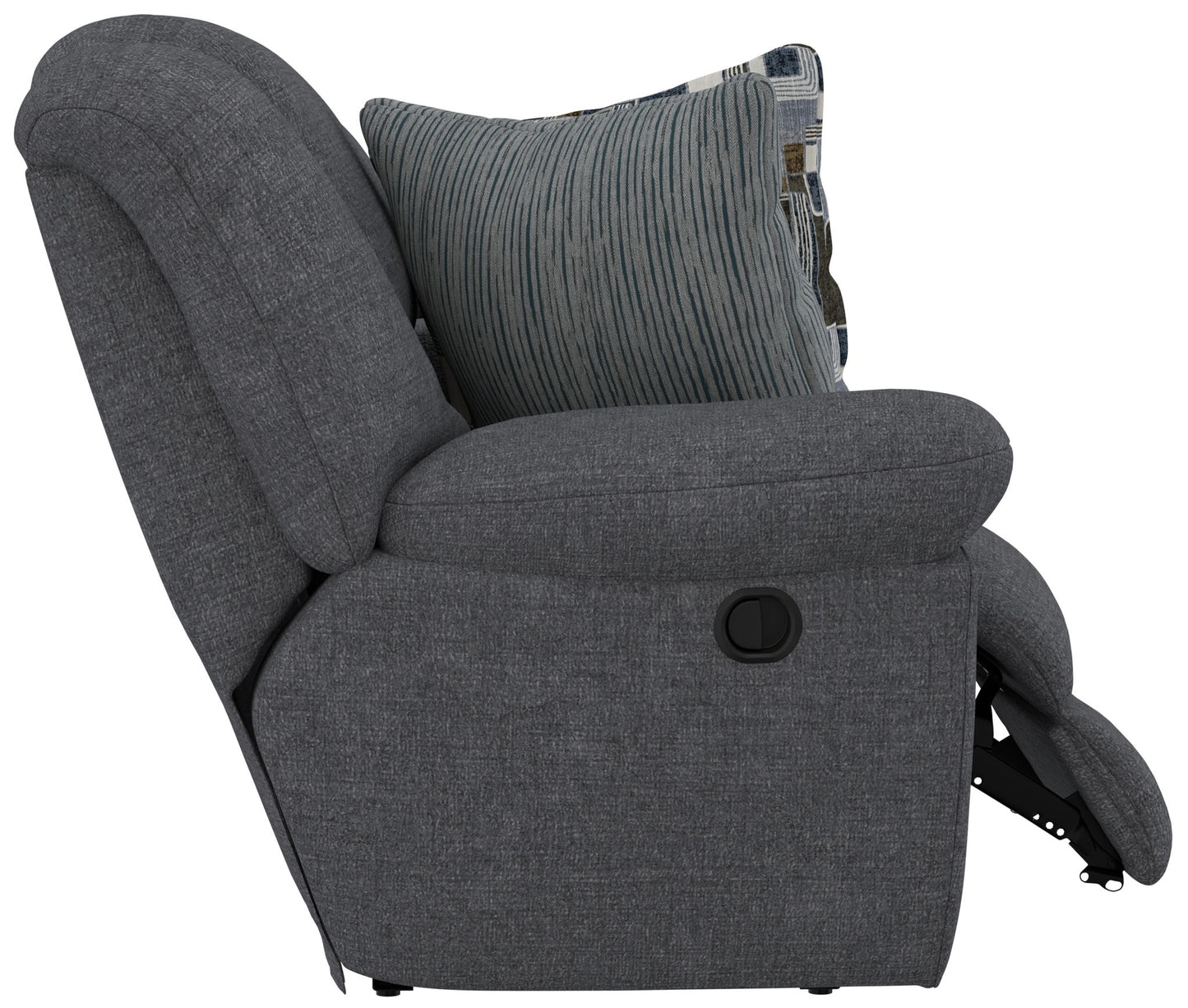Trifecta - Sofa With 3 Recliners and Drop Down Table - Hornell Furniture Outlet