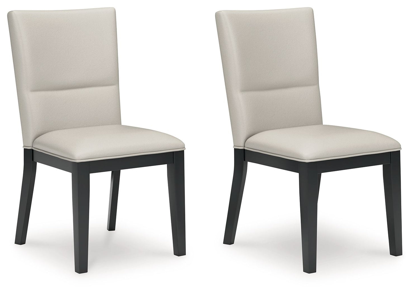 Glinari - Taupe / Black - Dining Upholstered Side Chair (Set of 2) - Hornell Furniture Outlet