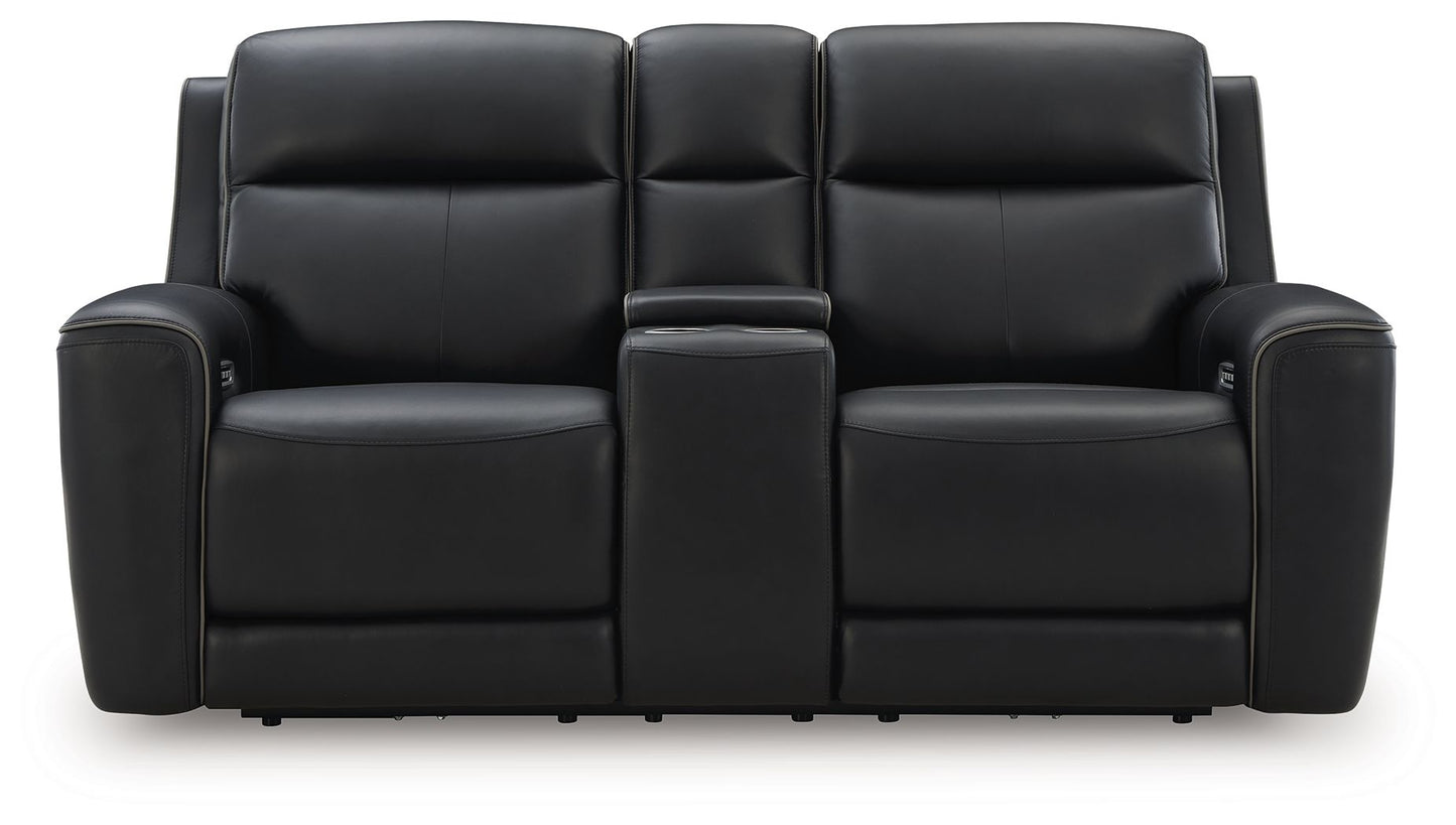 5Z - Comfort - Relaxation - Power Reclining Loveseat with Console / Adj Headrest - Hornell Furniture Outlet