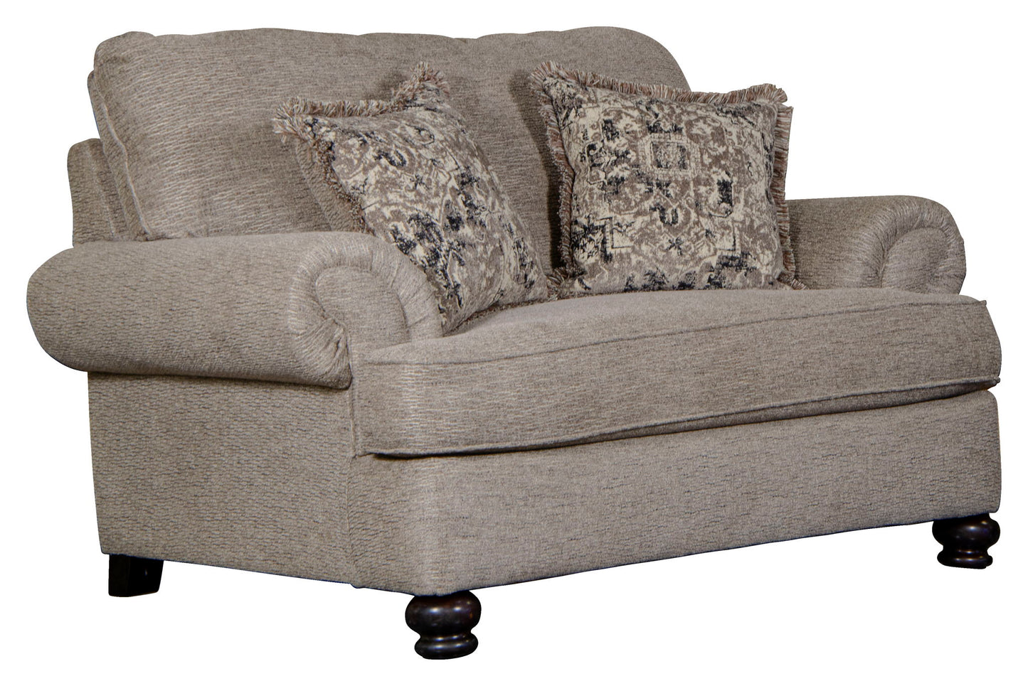 Freemont - Chair And a Half - Pewter - Hornell Furniture Outlet