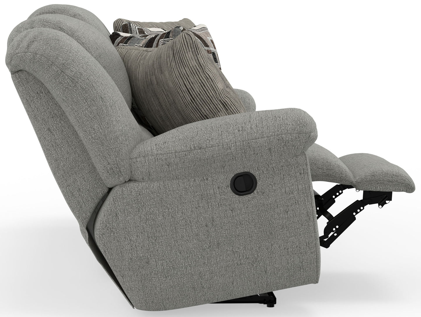 Trifecta - Sofa With 3 Recliners and Drop Down Table - Hornell Furniture Outlet