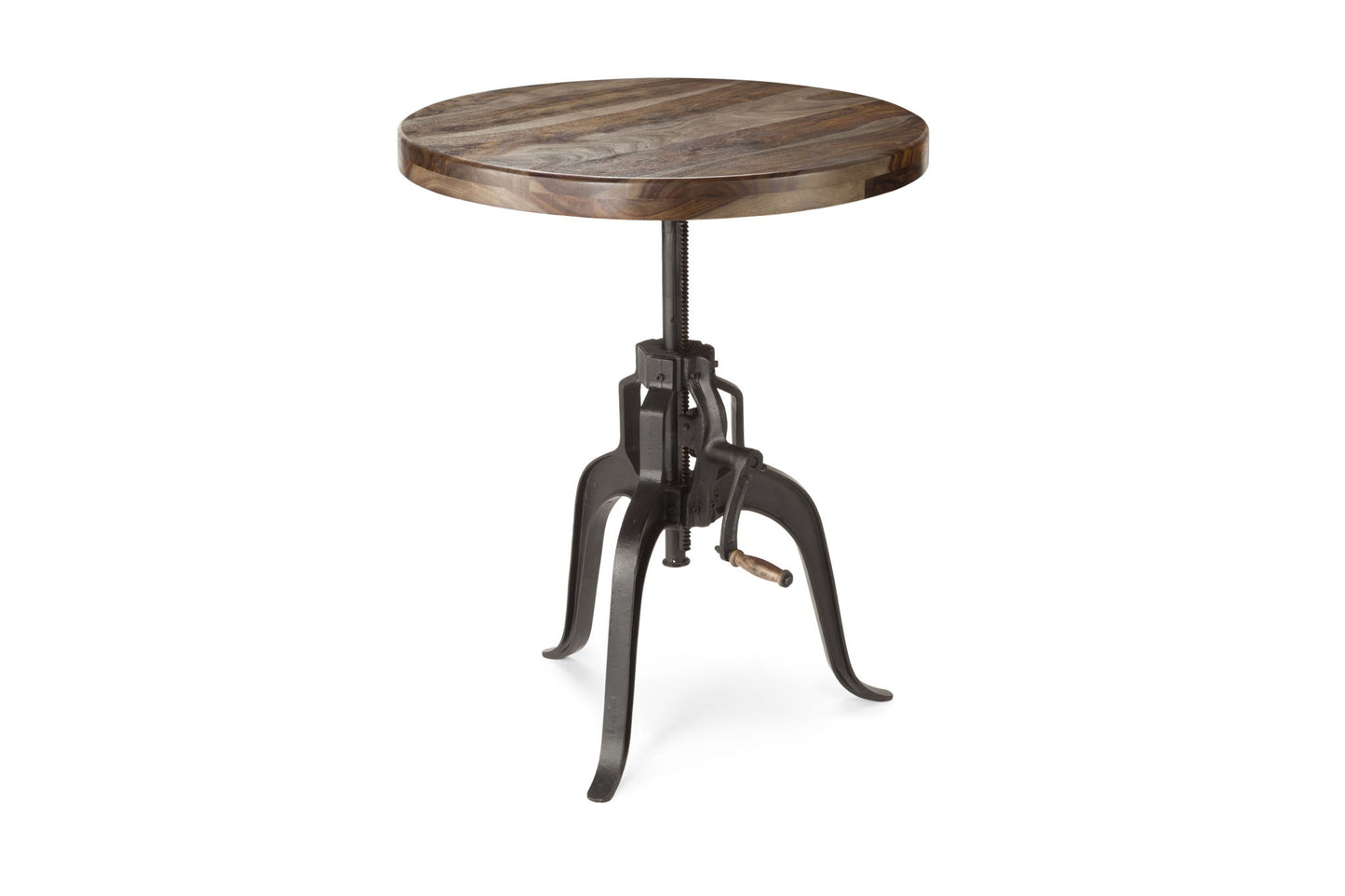Sparrow - Round Crank Table - Dark Brown - Hornell Furniture Outlet