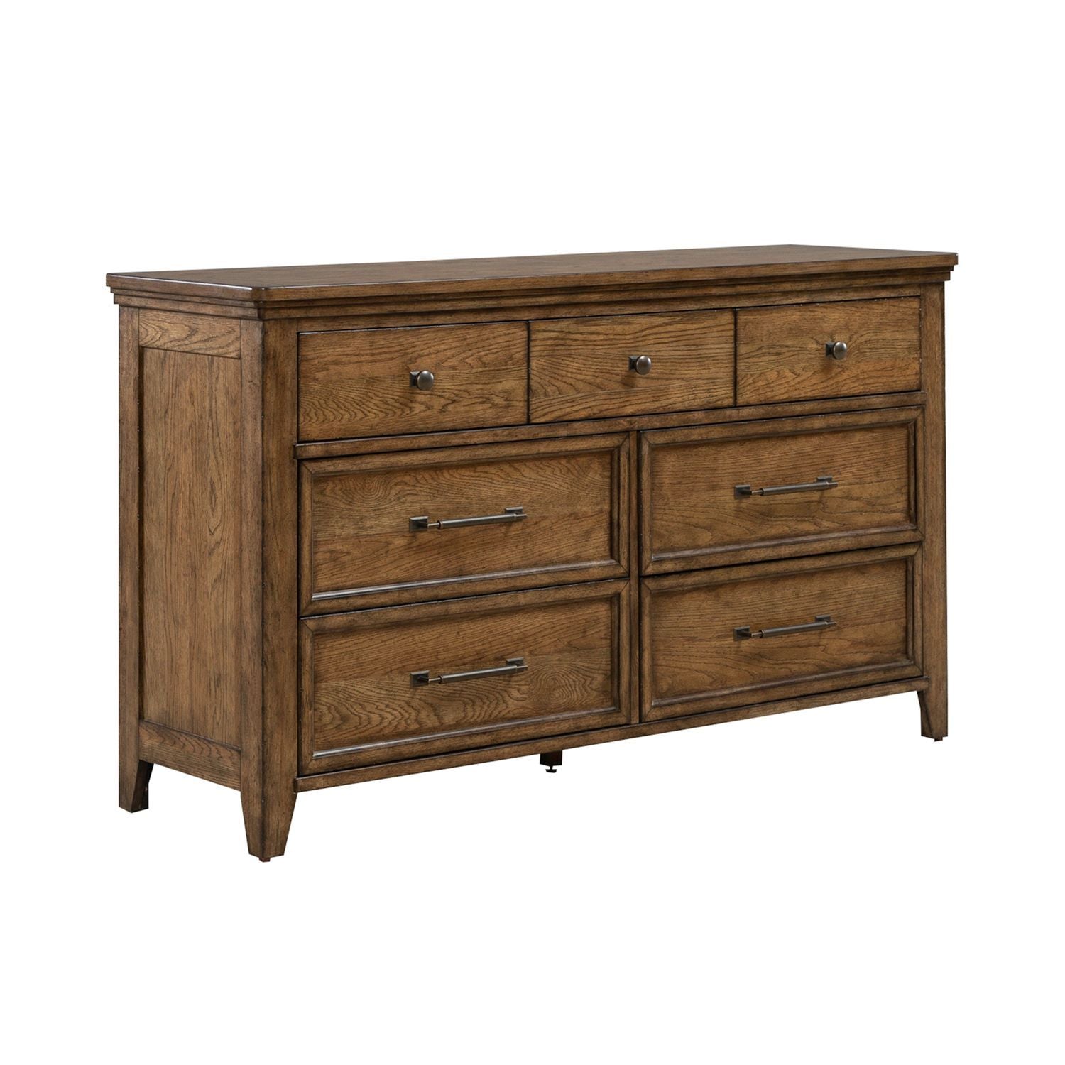 Carolina Park - 7 Drawer Dresser - Brown - Hornell Furniture Outlet