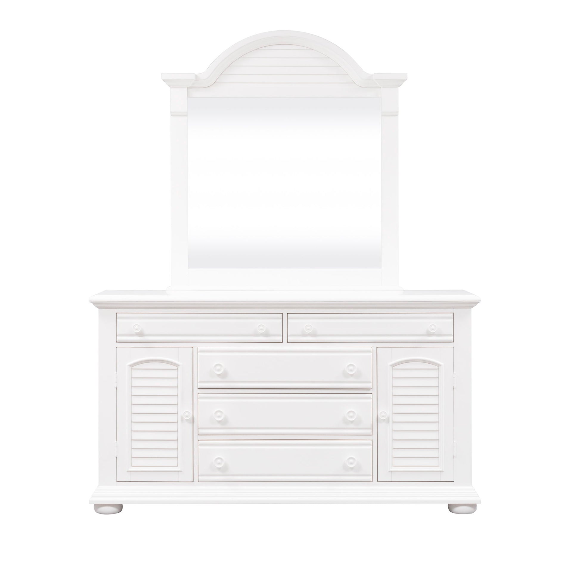Summer House I - Panel Bed, Dresser & Mirror - Hornell Furniture Outlet