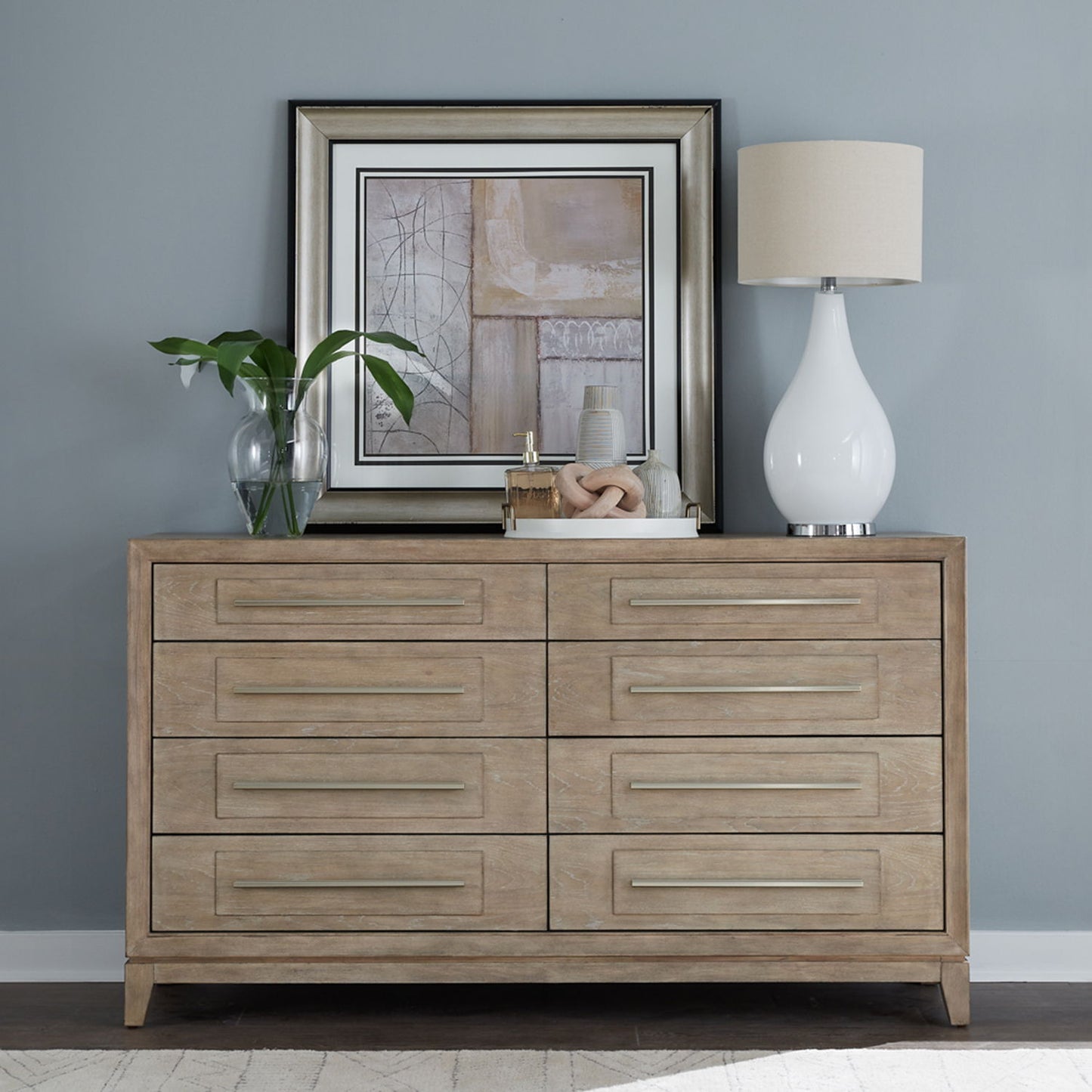 Brentwood - 8 Drawer Dresser - Sandstone - Hornell Furniture Outlet