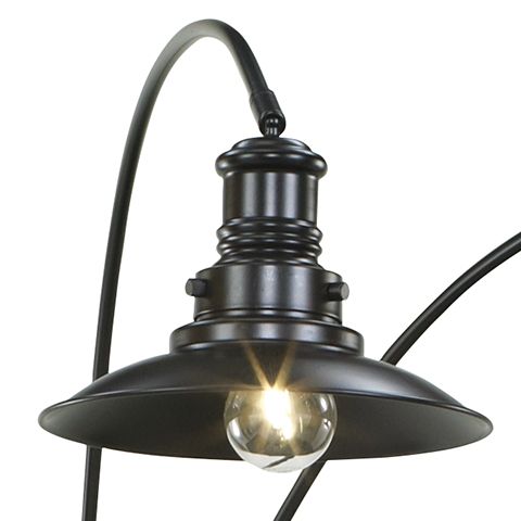 Sheriel - Black - Metal Arc Lamp - Hornell Furniture Outlet