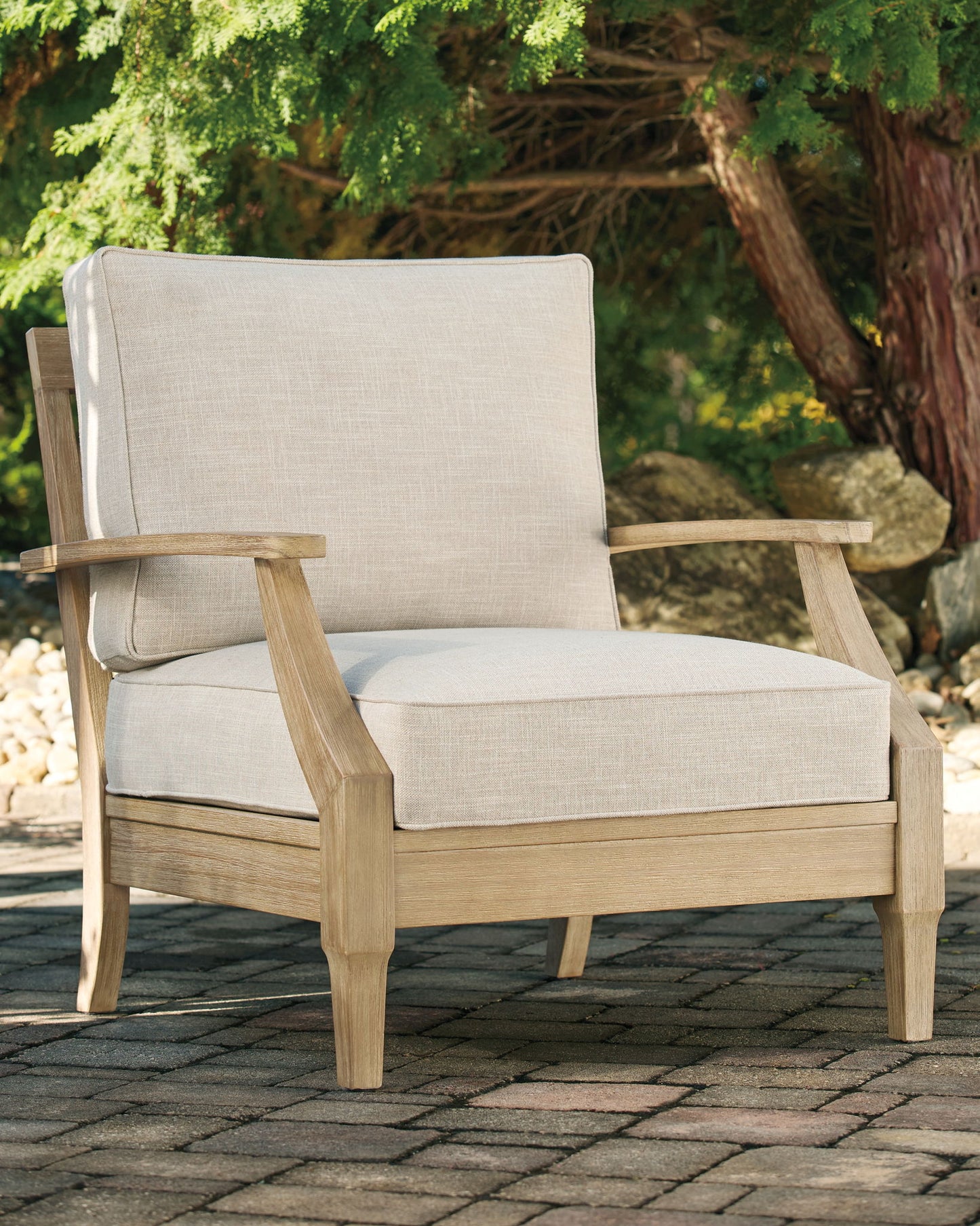 Clare View - Beige - Lounge Chair w/Cushion - Hornell Furniture Outlet