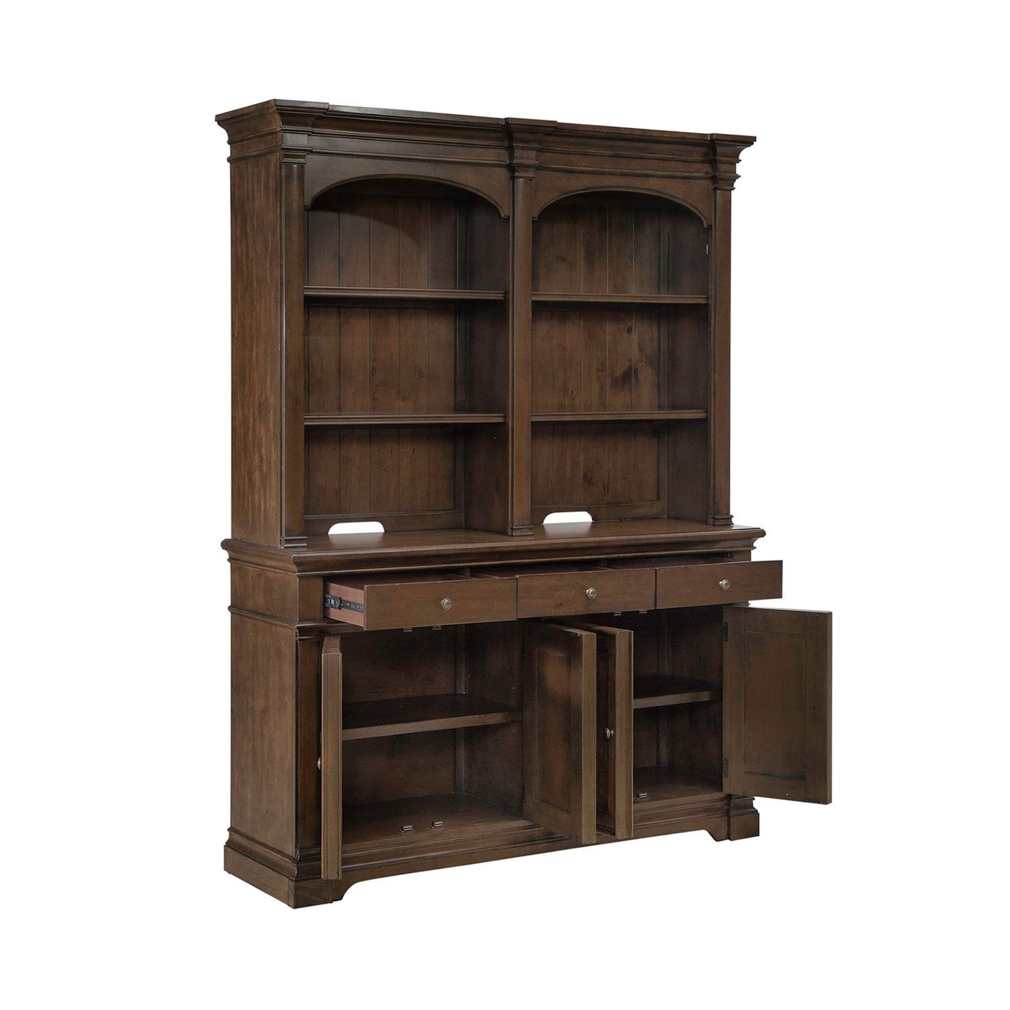 Arden Road - Hutch & Buffet - Satin Cherry - Hornell Furniture Outlet
