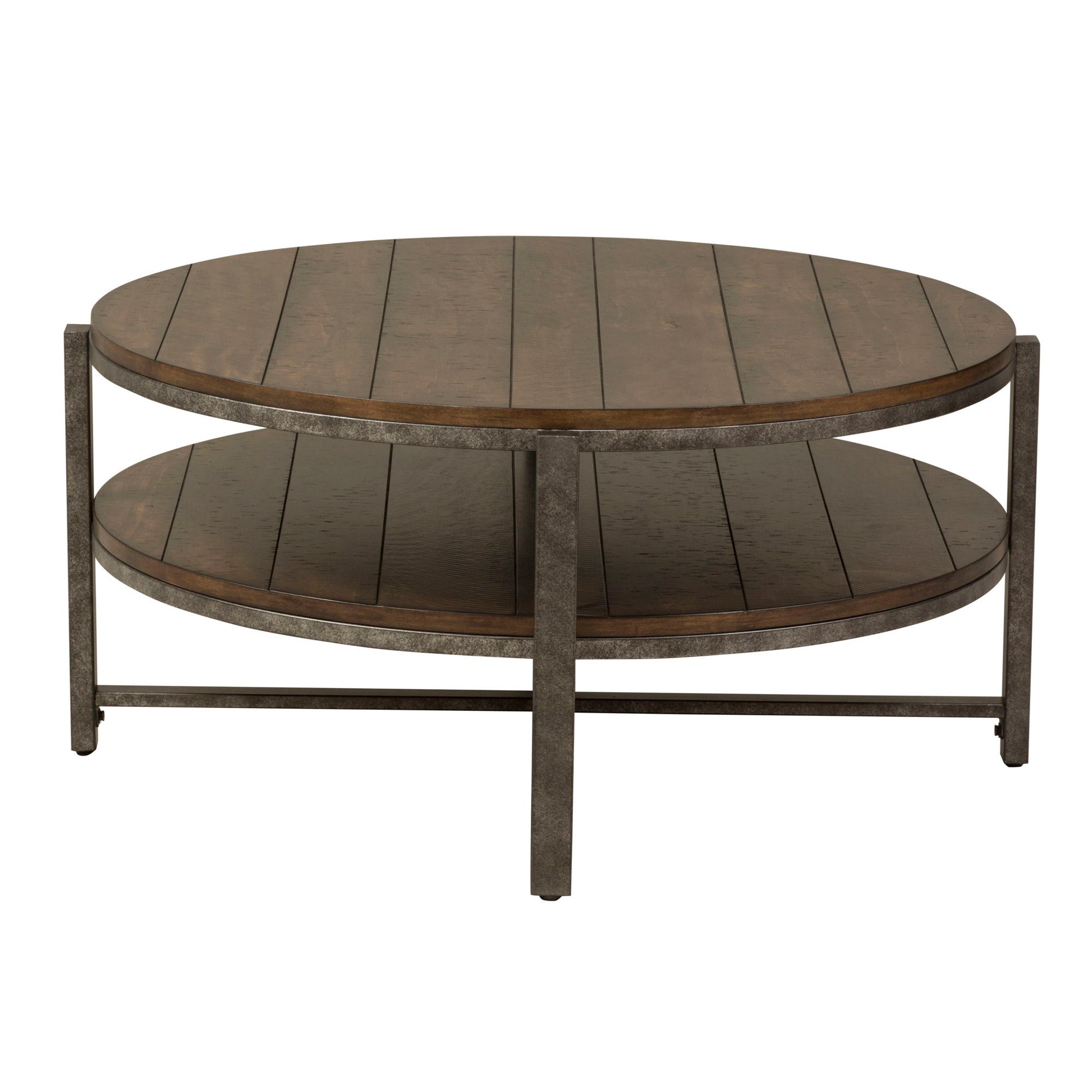 Breckinridge - Round Cocktail Table - Dark Brown - Hornell Furniture Outlet