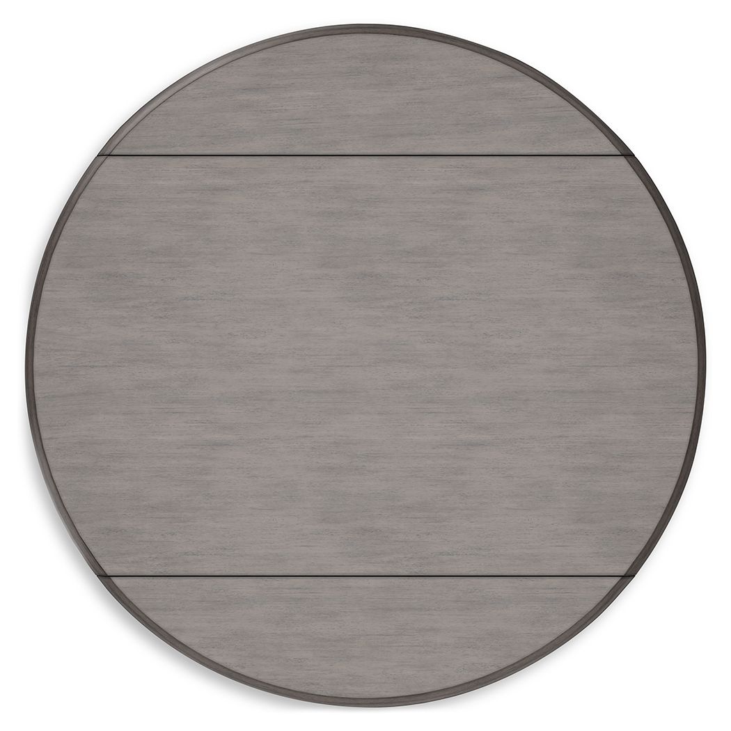 Shullden - Gray - Round Drm Drop Leaf Table - Hornell Furniture Outlet