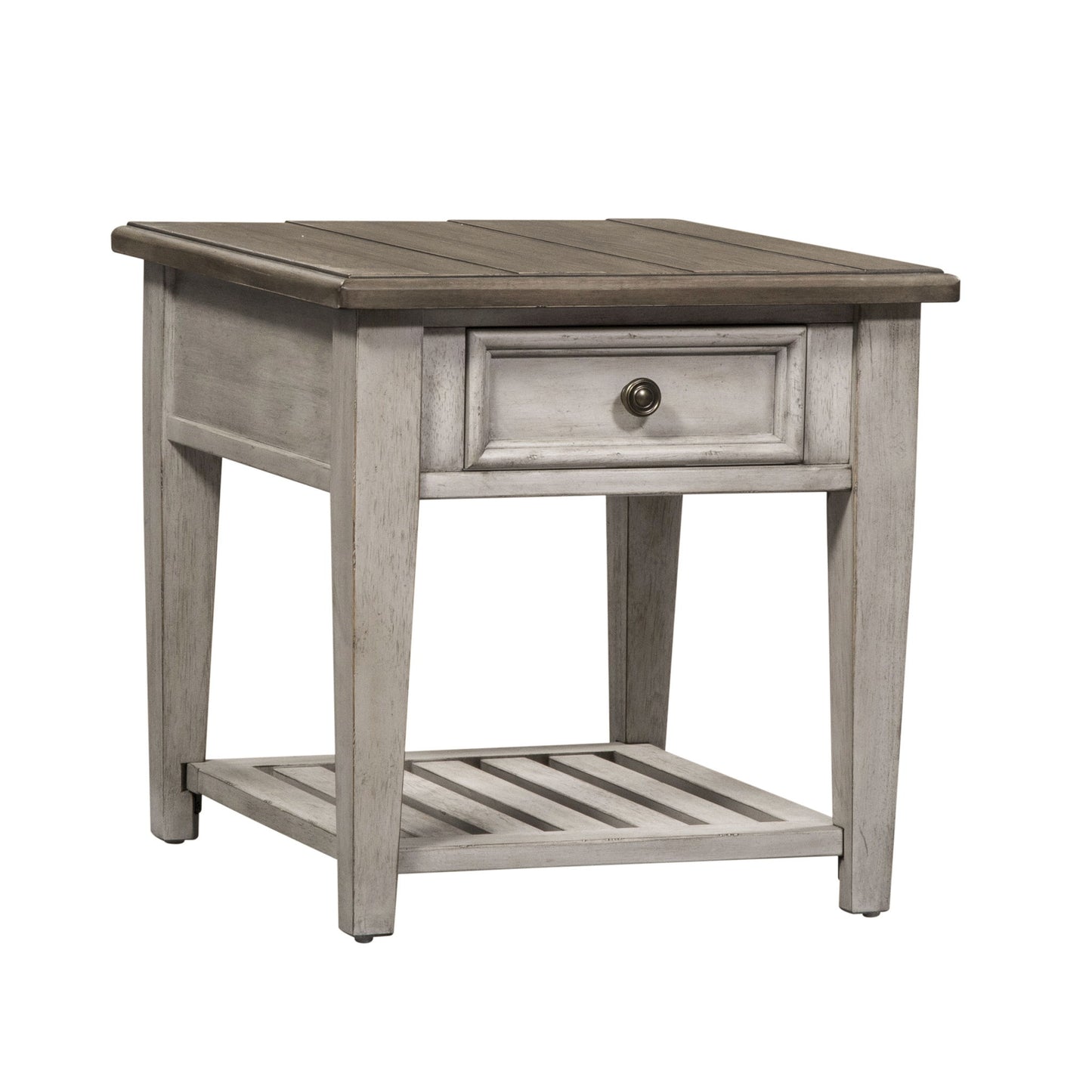 Heartland - Drawer End Table - White - Hornell Furniture Outlet