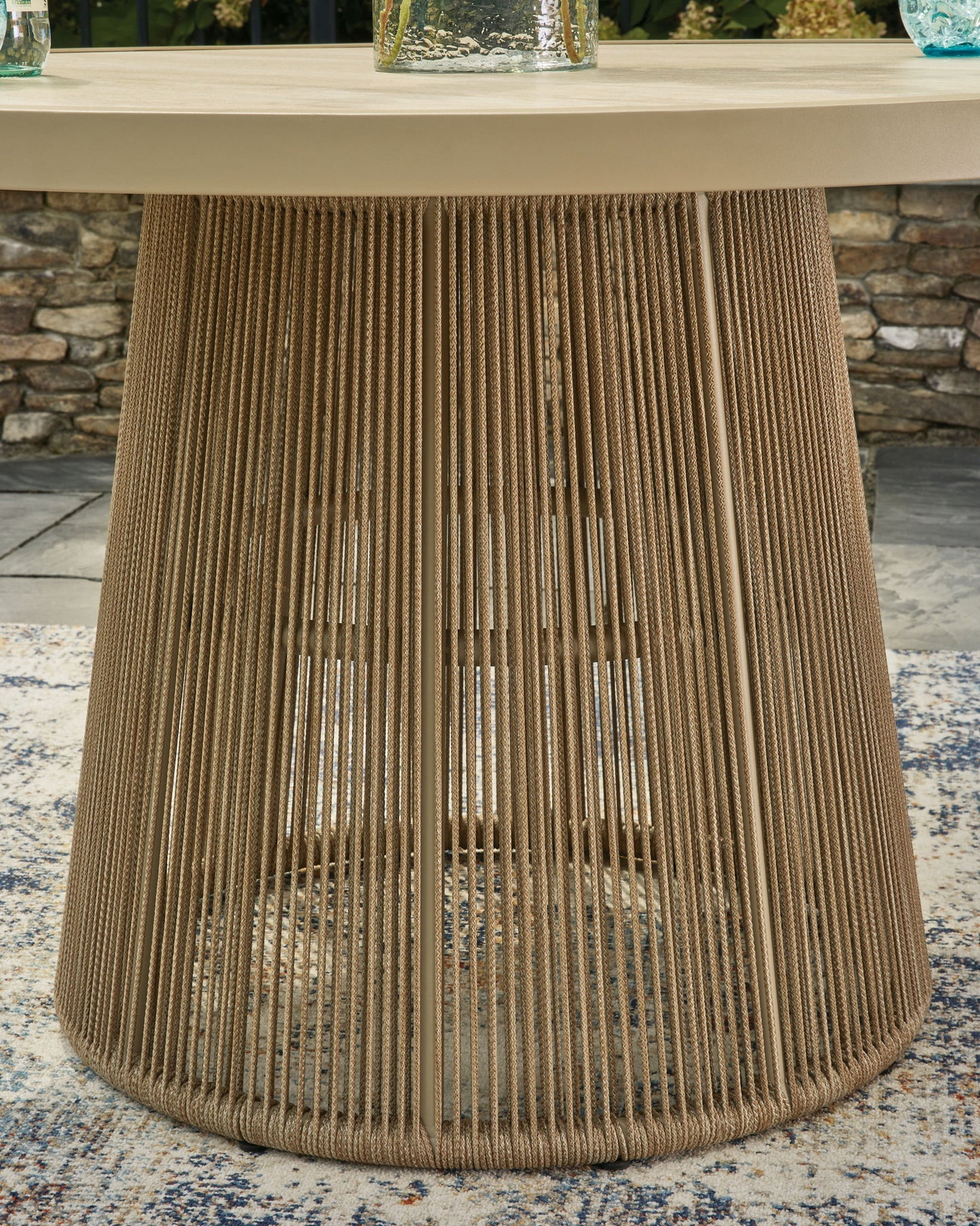 Orchard Beach - Outdoor Dining Table - Beige - Hornell Furniture Outlet