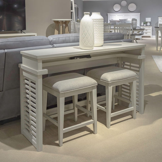 Berkley Square - 3 Piece Console Set - Brown - Hornell Furniture Outlet