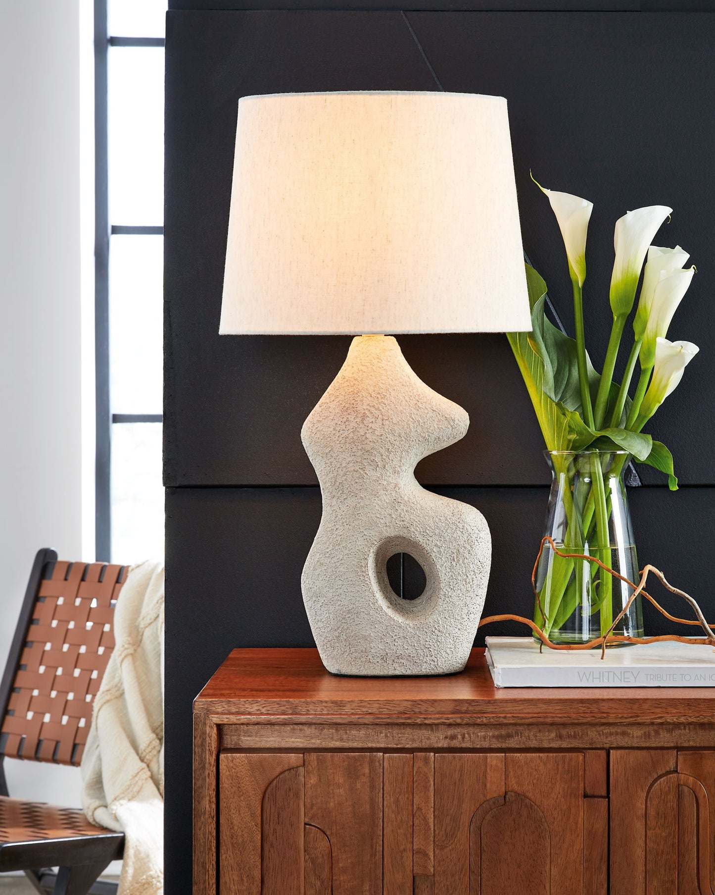 Chadrich - Antique Beige - Paper Table Lamp (Set of 2) - Hornell Furniture Outlet
