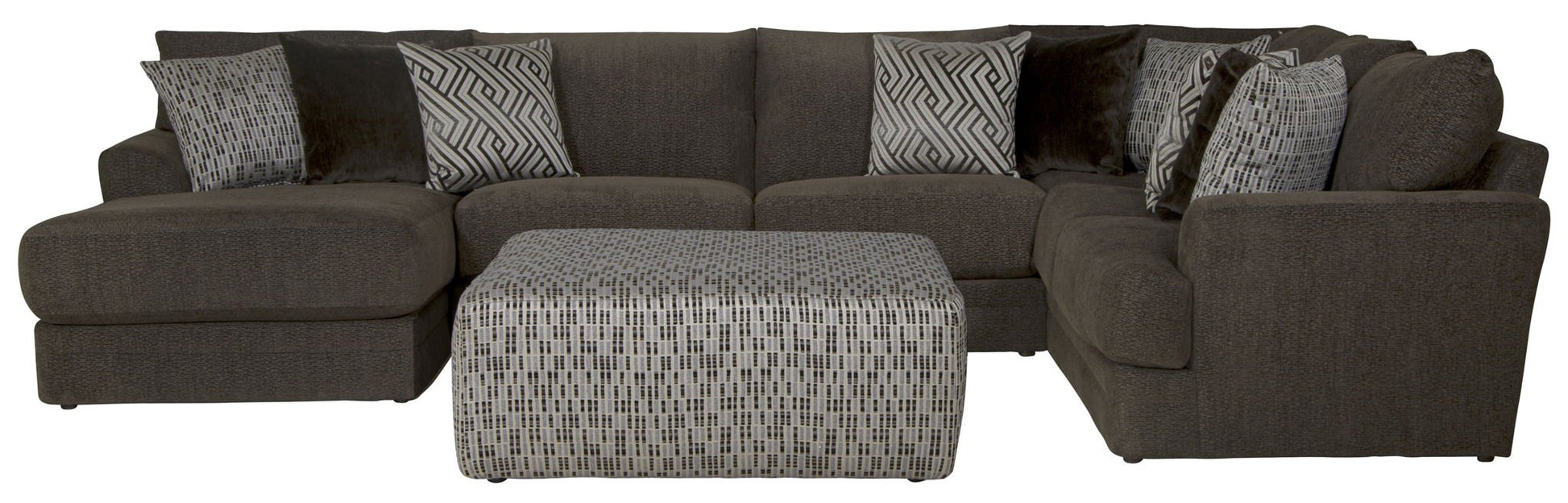Galaxy - Sectional And Cocktail Ottoman - Hornell Furniture Outlet