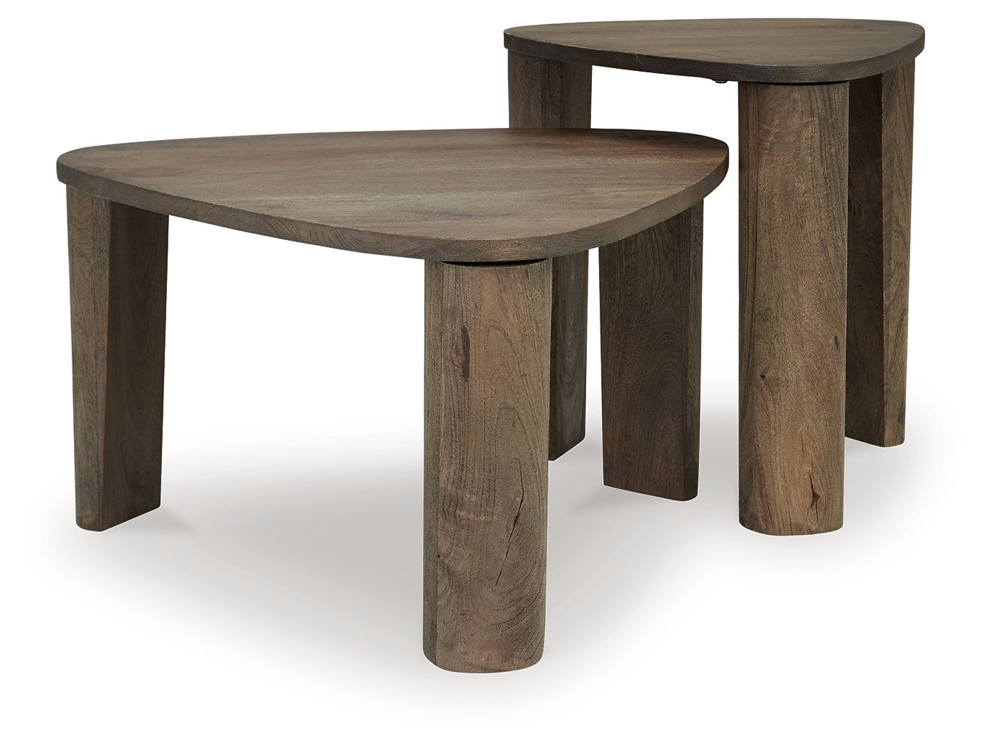 Reidport - Grayish Brown - Accent Cocktail Table Set (Set of 2) - Hornell Furniture Outlet