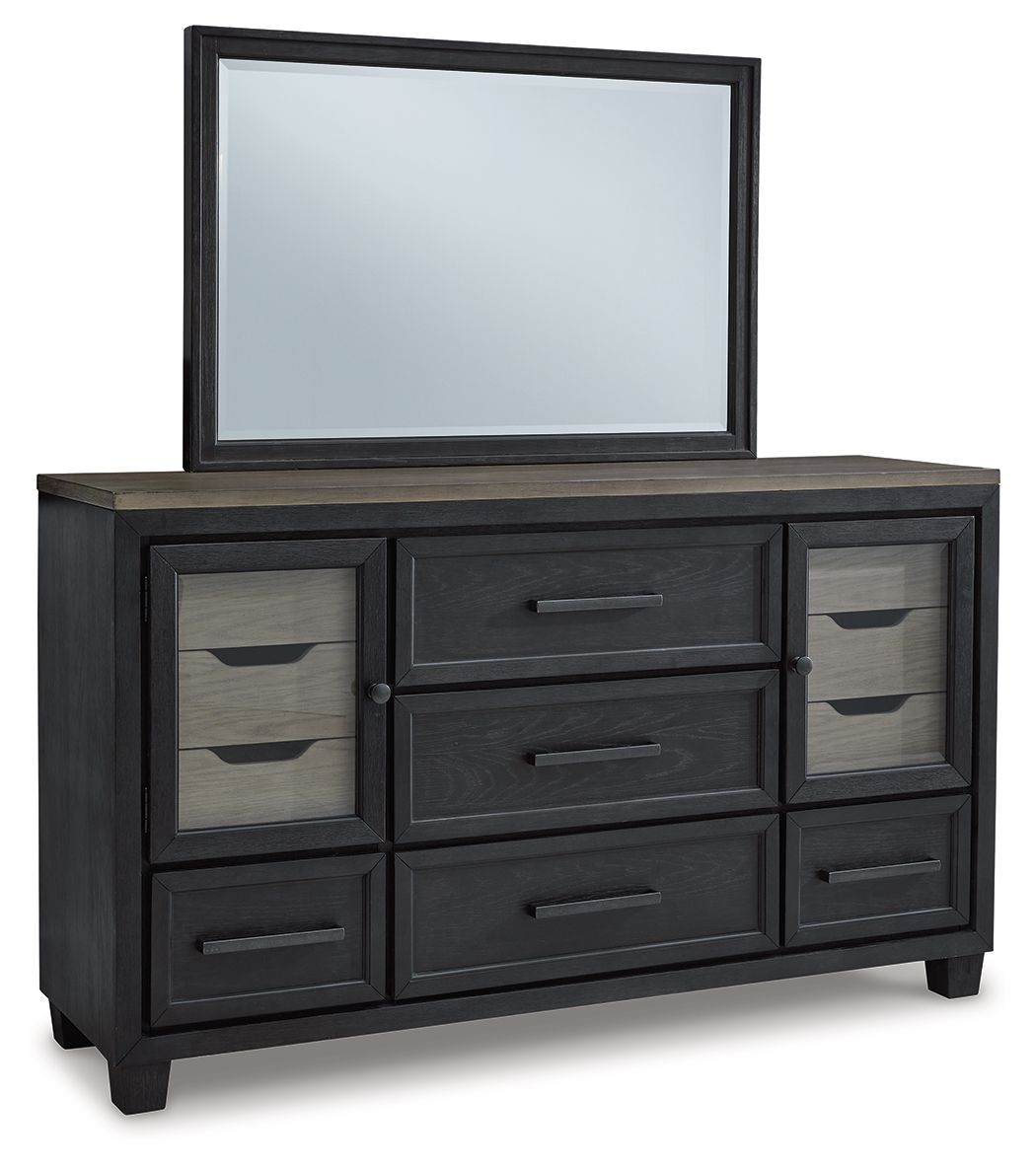 Foyland - Dresser, Mirror - Hornell Furniture Outlet