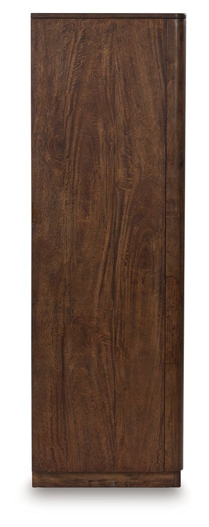 Dilenno - Dark Brown - Five Drawer Chest - Hornell Furniture Outlet