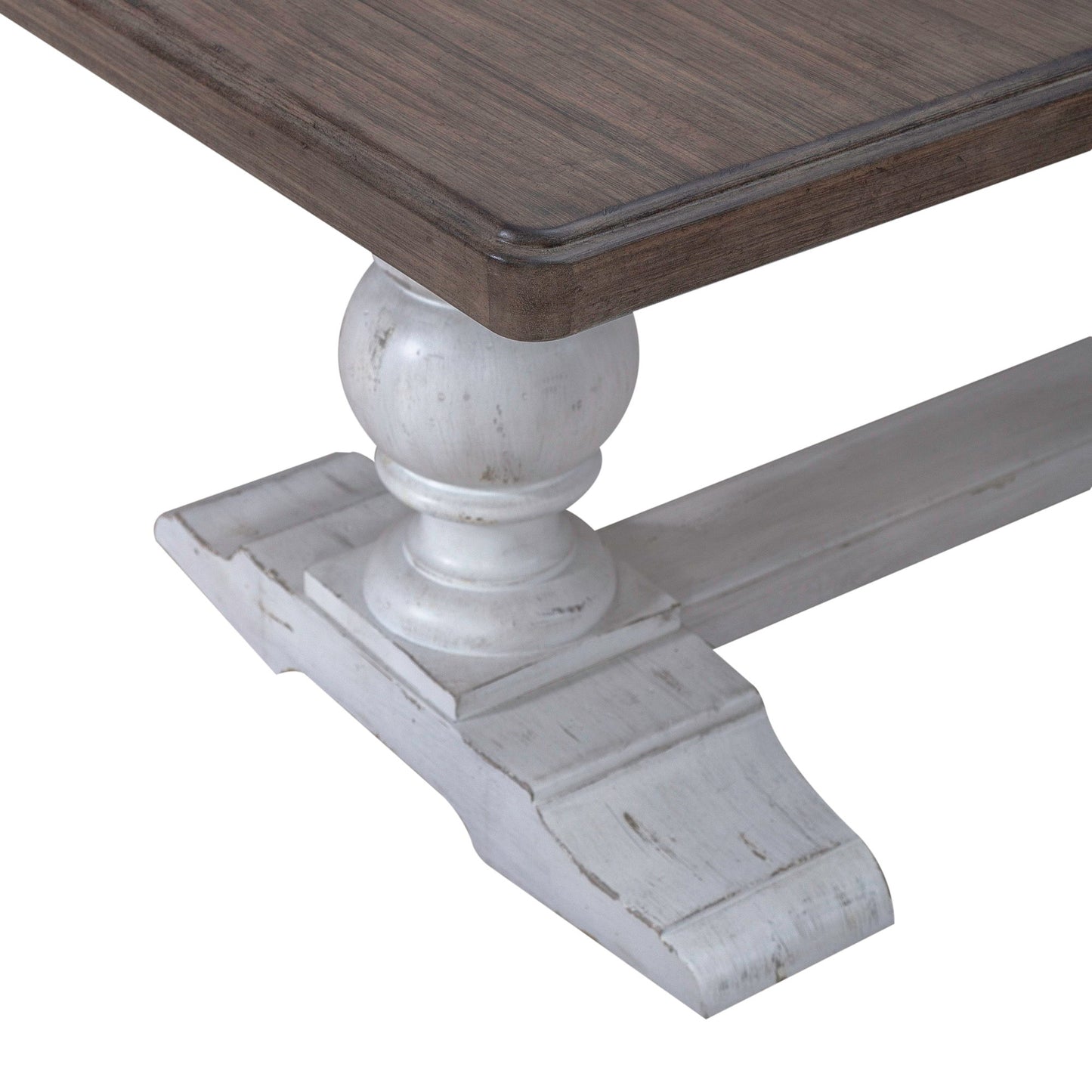 River Place - Trestle Table - White - Hornell Furniture Outlet